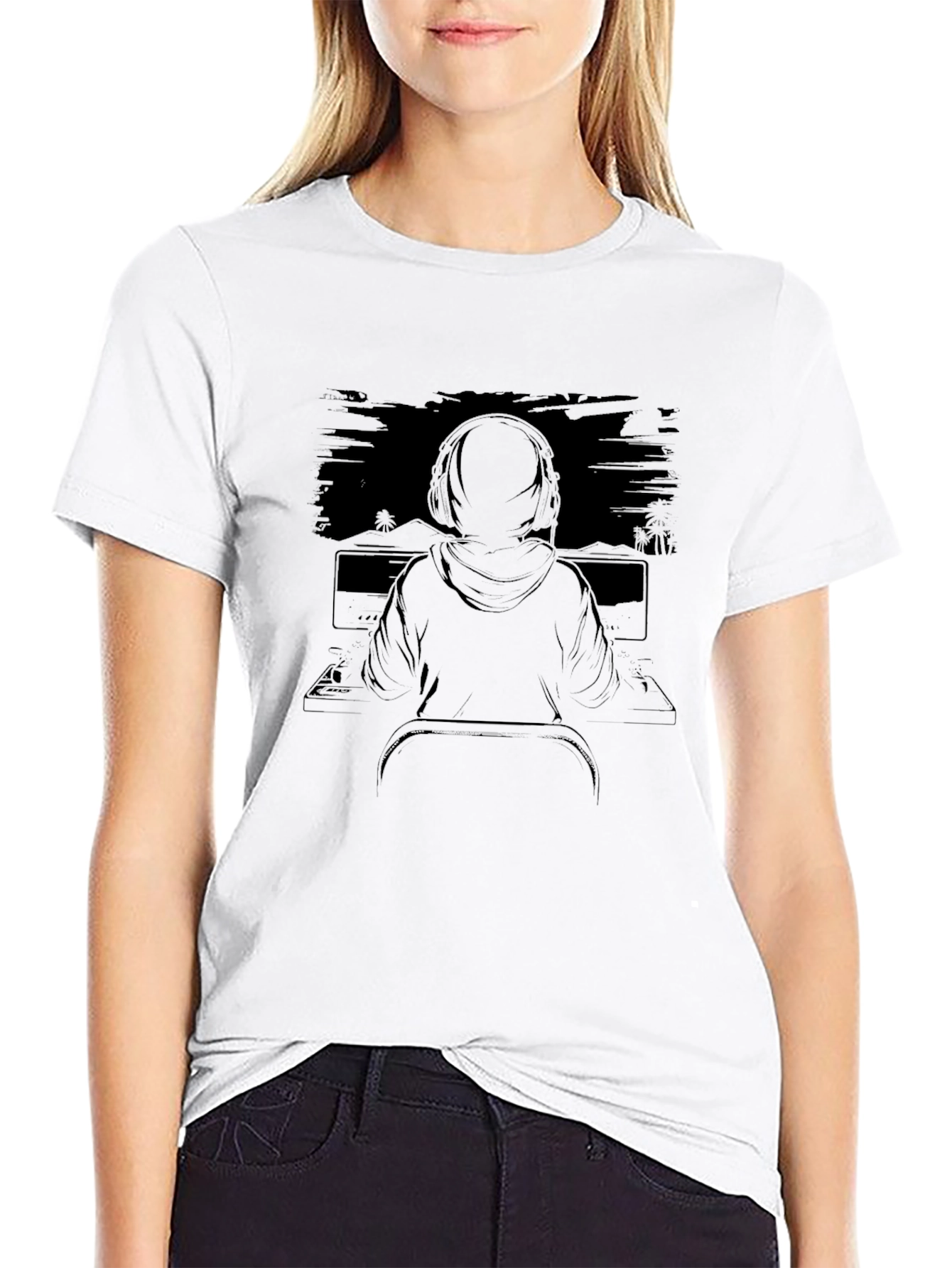 Gamer Graphic Tee - Black Casual Comfort