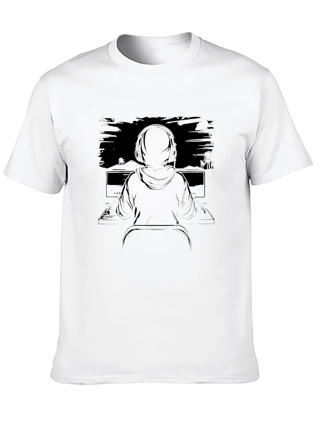 Gamer Graphic Tee - Black Casual Comfort