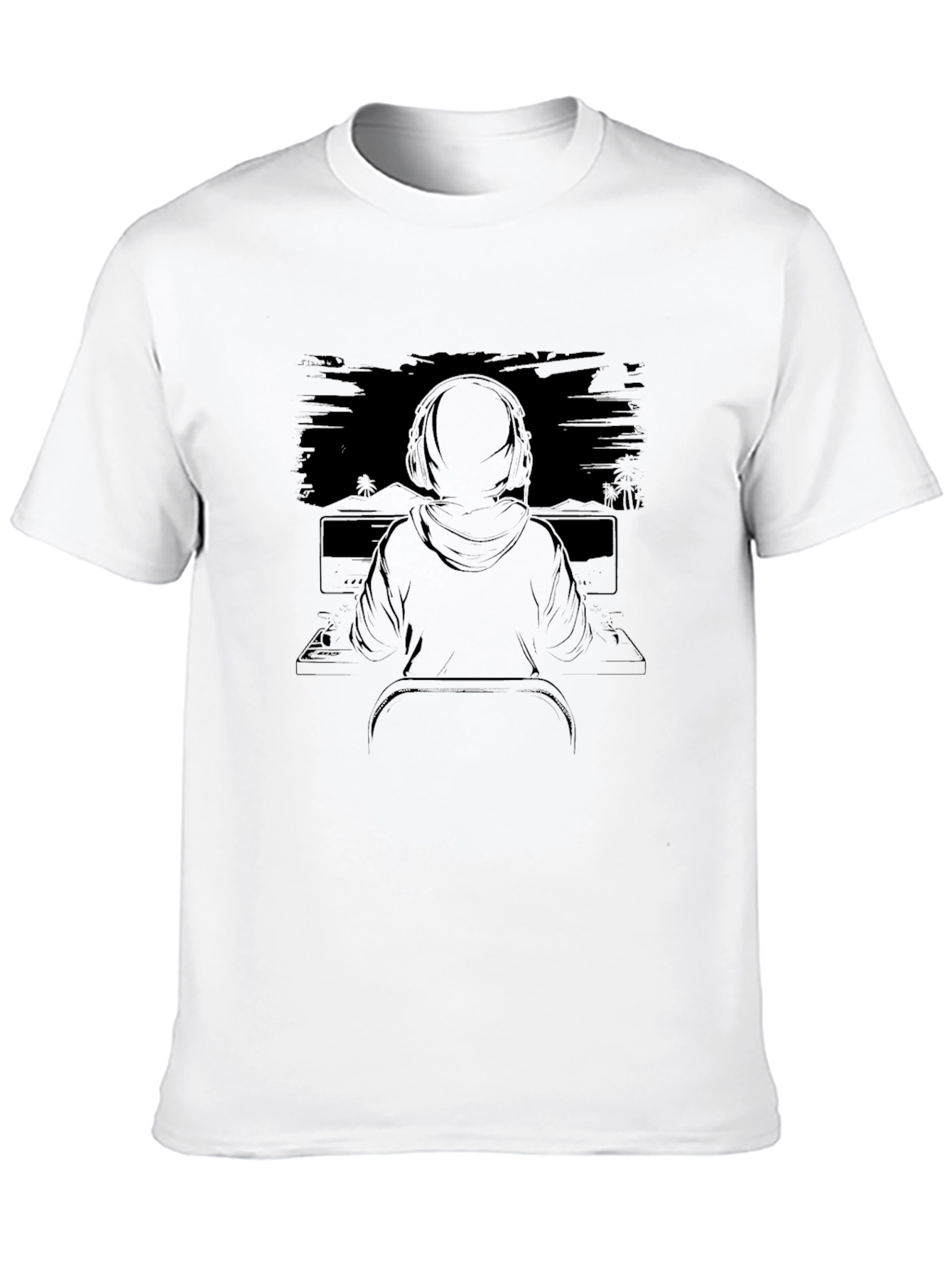 Gamer Graphic Tee - Black Casual Comfort