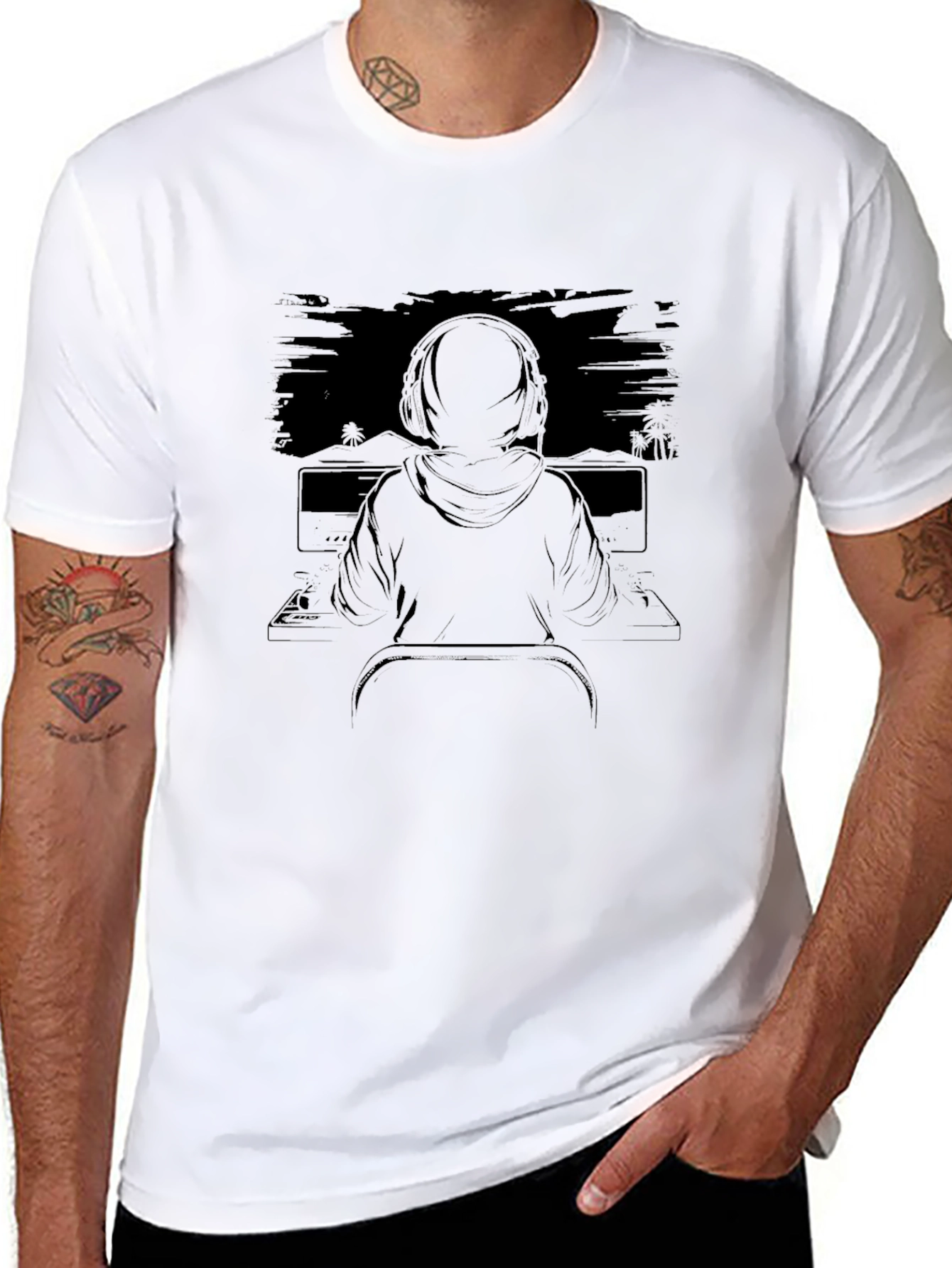 Gamer Graphic Tee - Black Casual Comfort