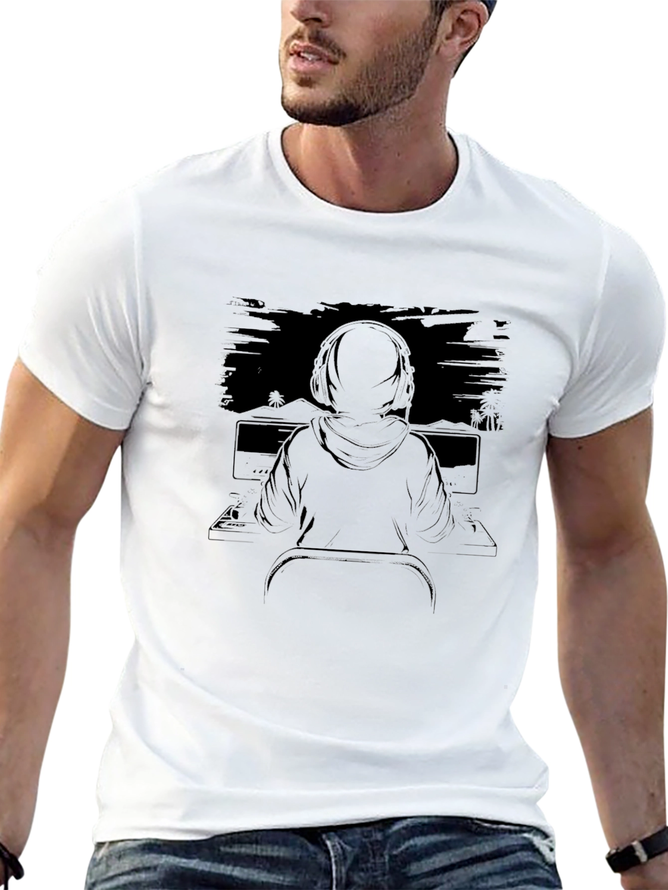 Gamer Graphic Tee - Black Casual Comfort