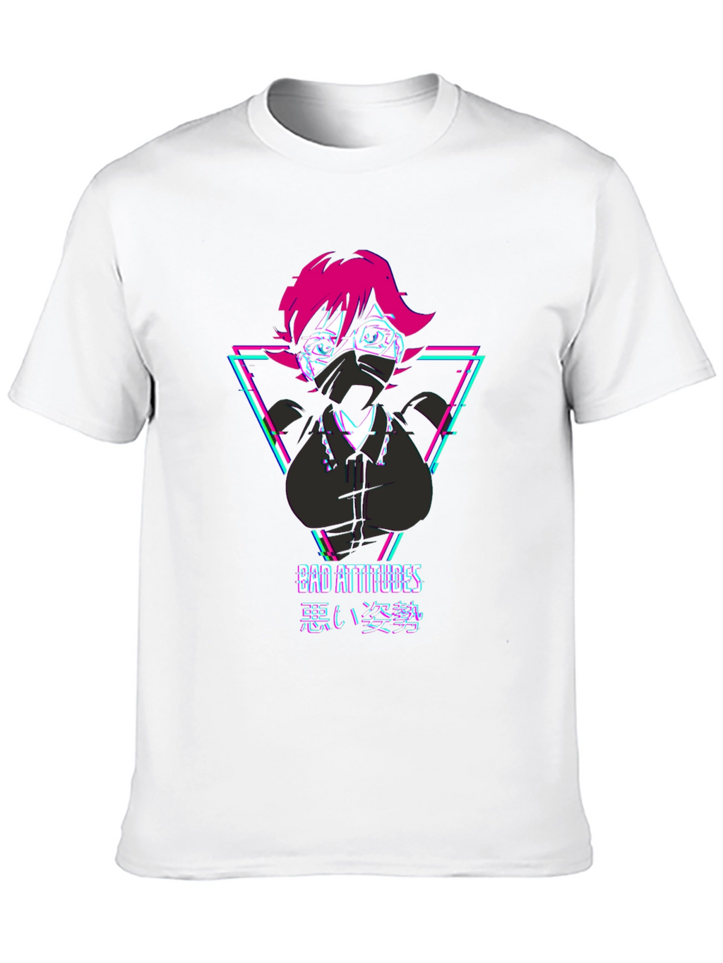 Bad Attitudes Graphic Tee - Anime Style