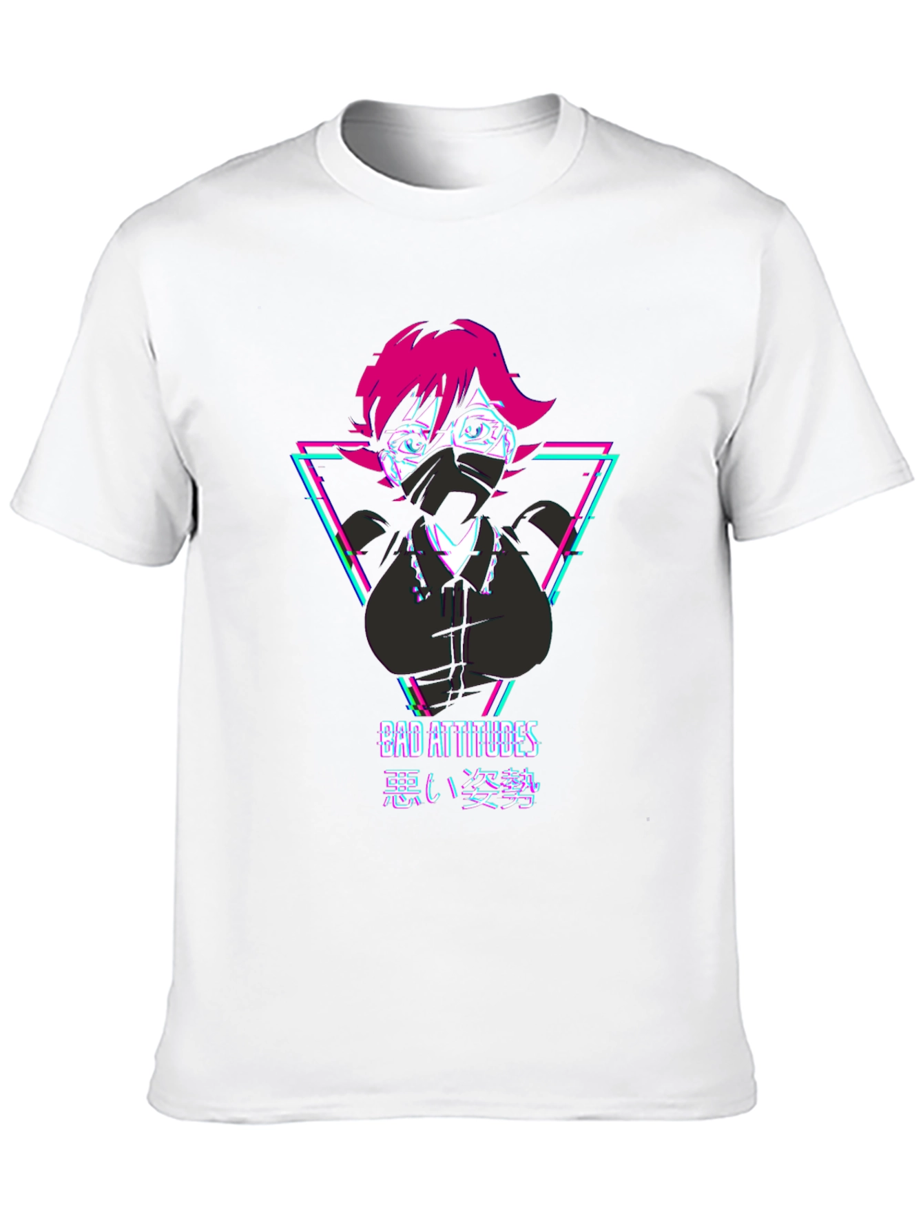 Bad Attitudes Graphic Tee - Anime Style