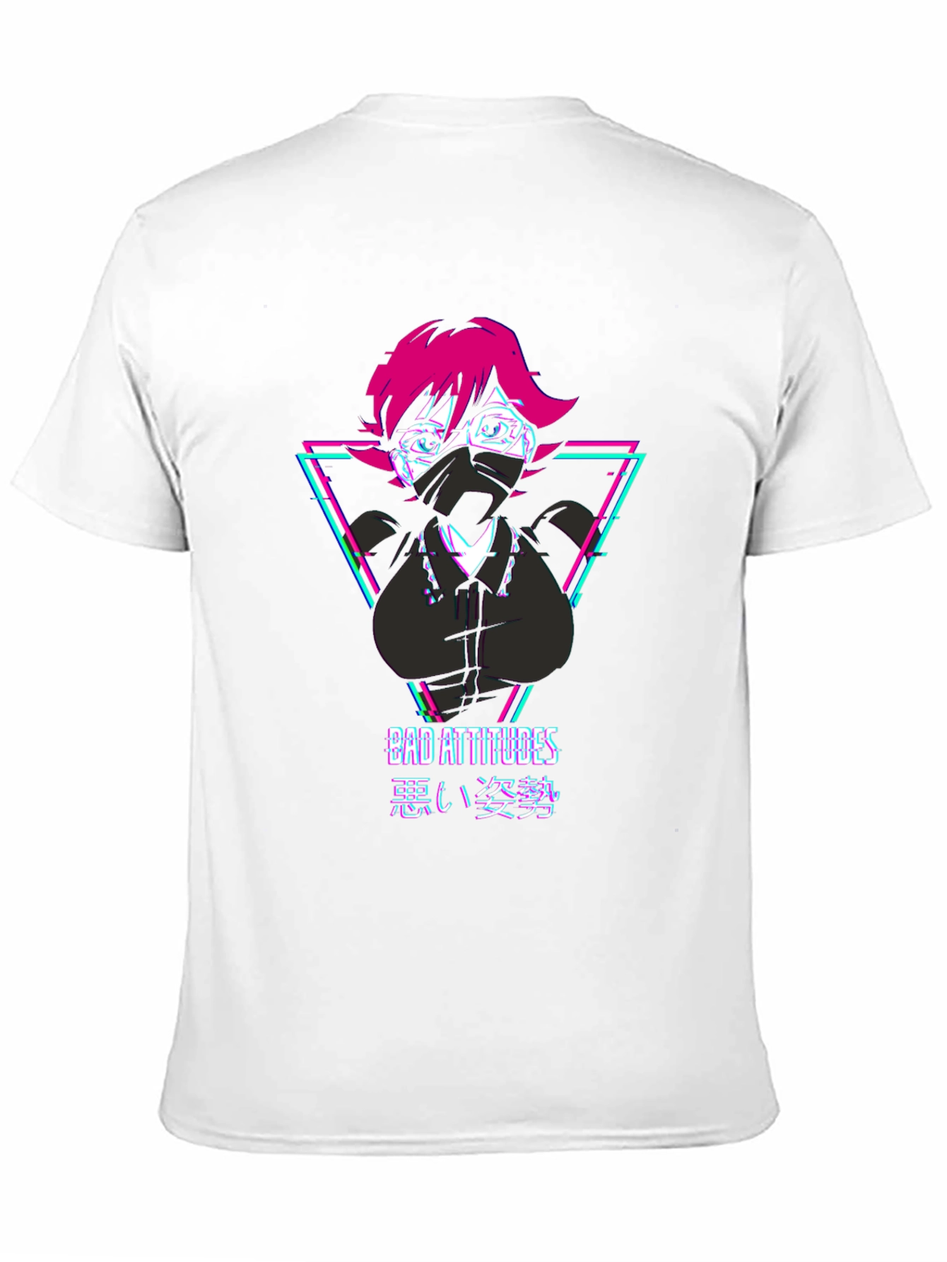 Bad Attitudes Graphic Tee - Anime Style