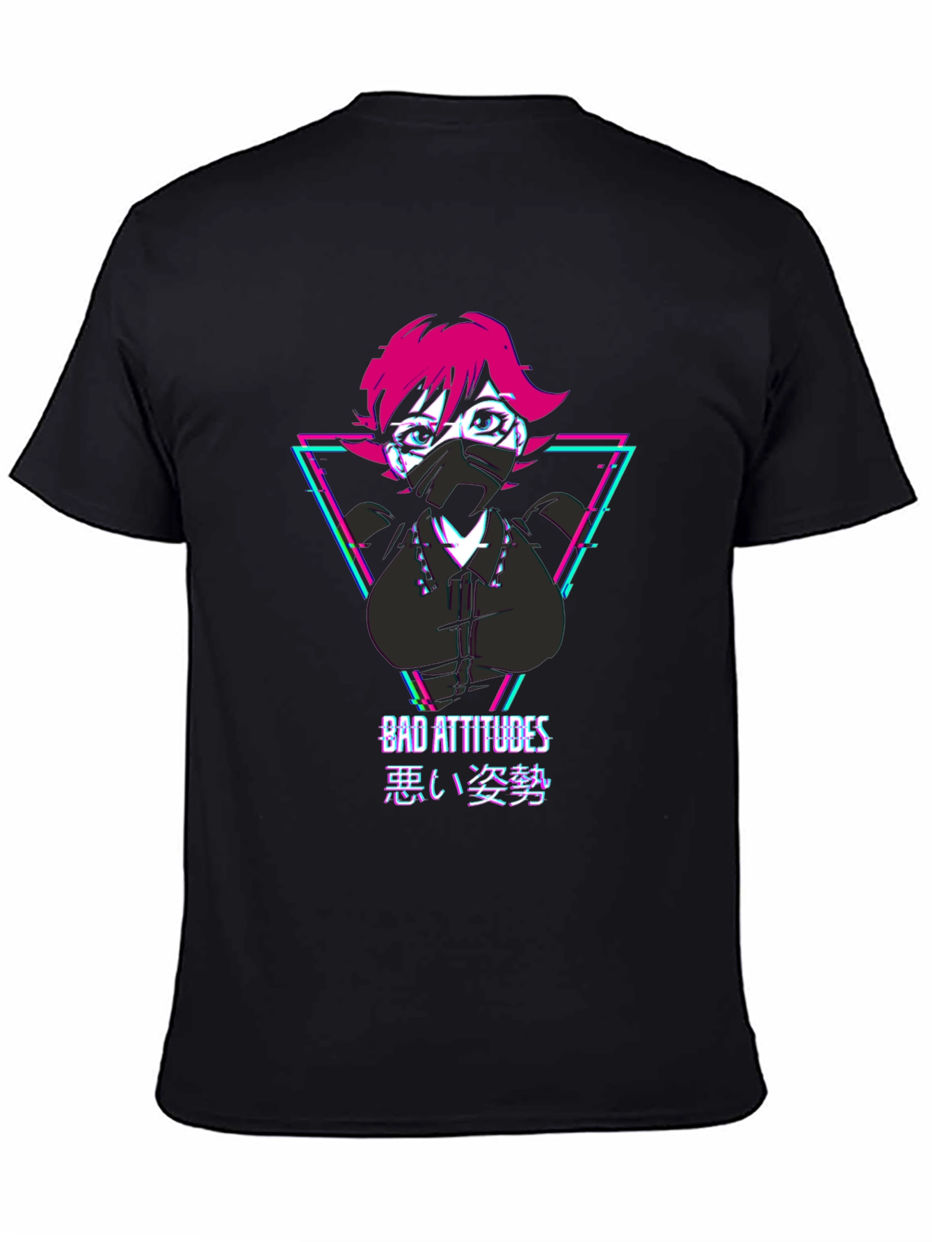 Bad Attitudes Graphic Tee - Anime Style