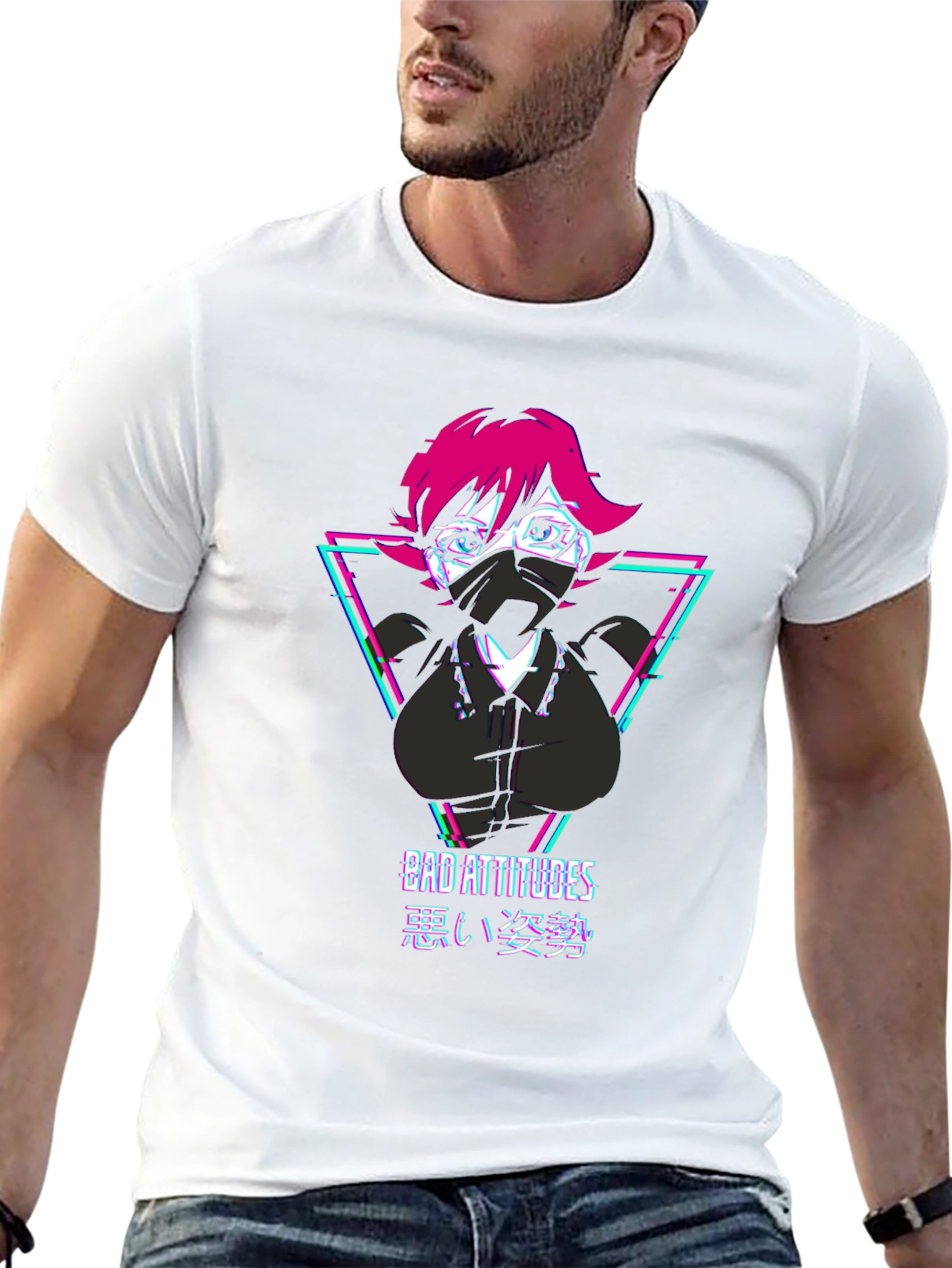 Bad Attitudes Graphic Tee - Anime Style