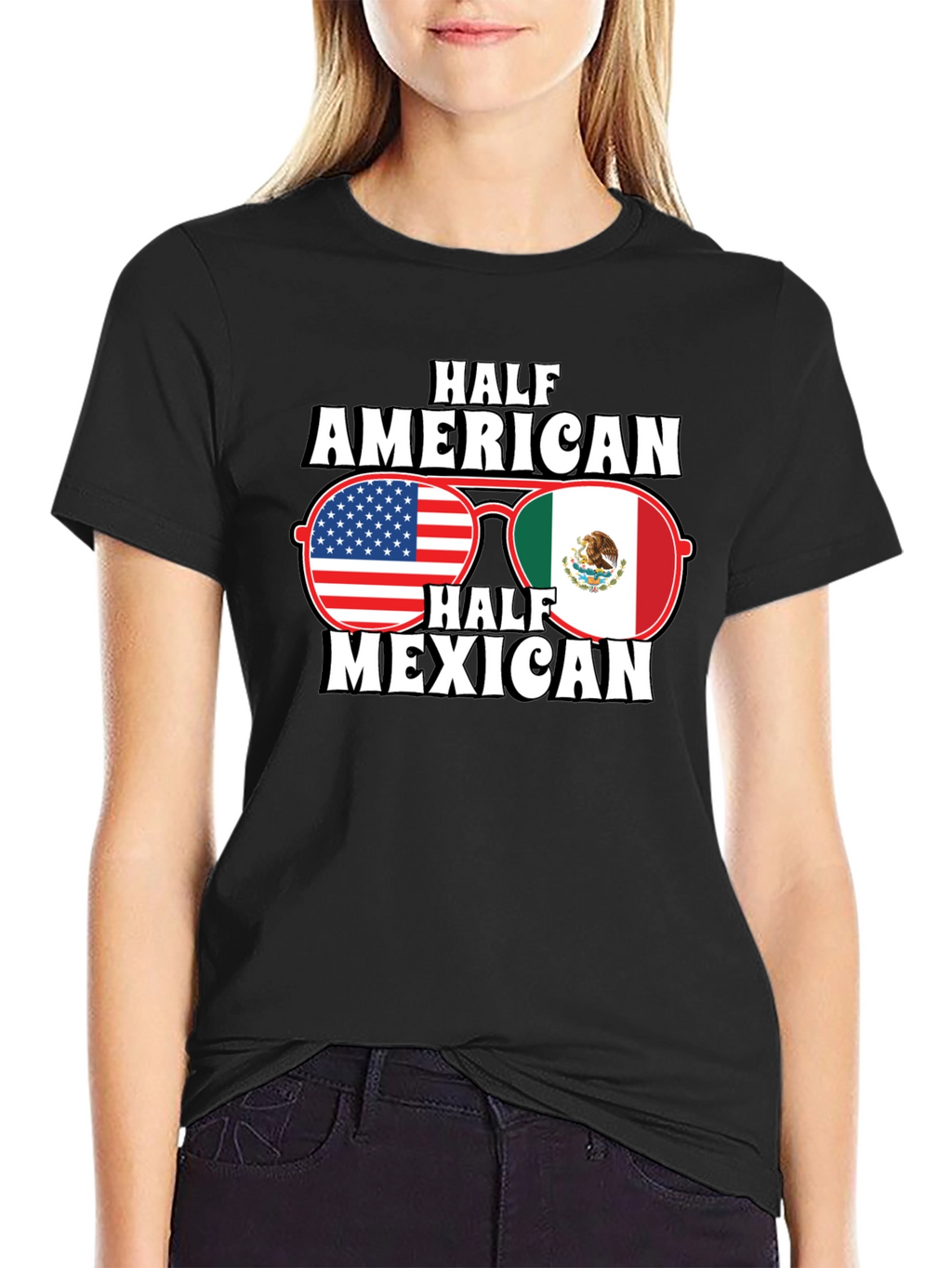 Half American Half Mexican T-Shirt