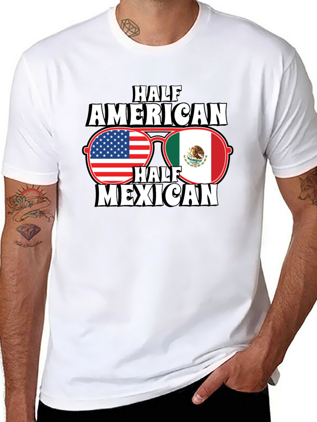 Half American Half Mexican T-Shirt