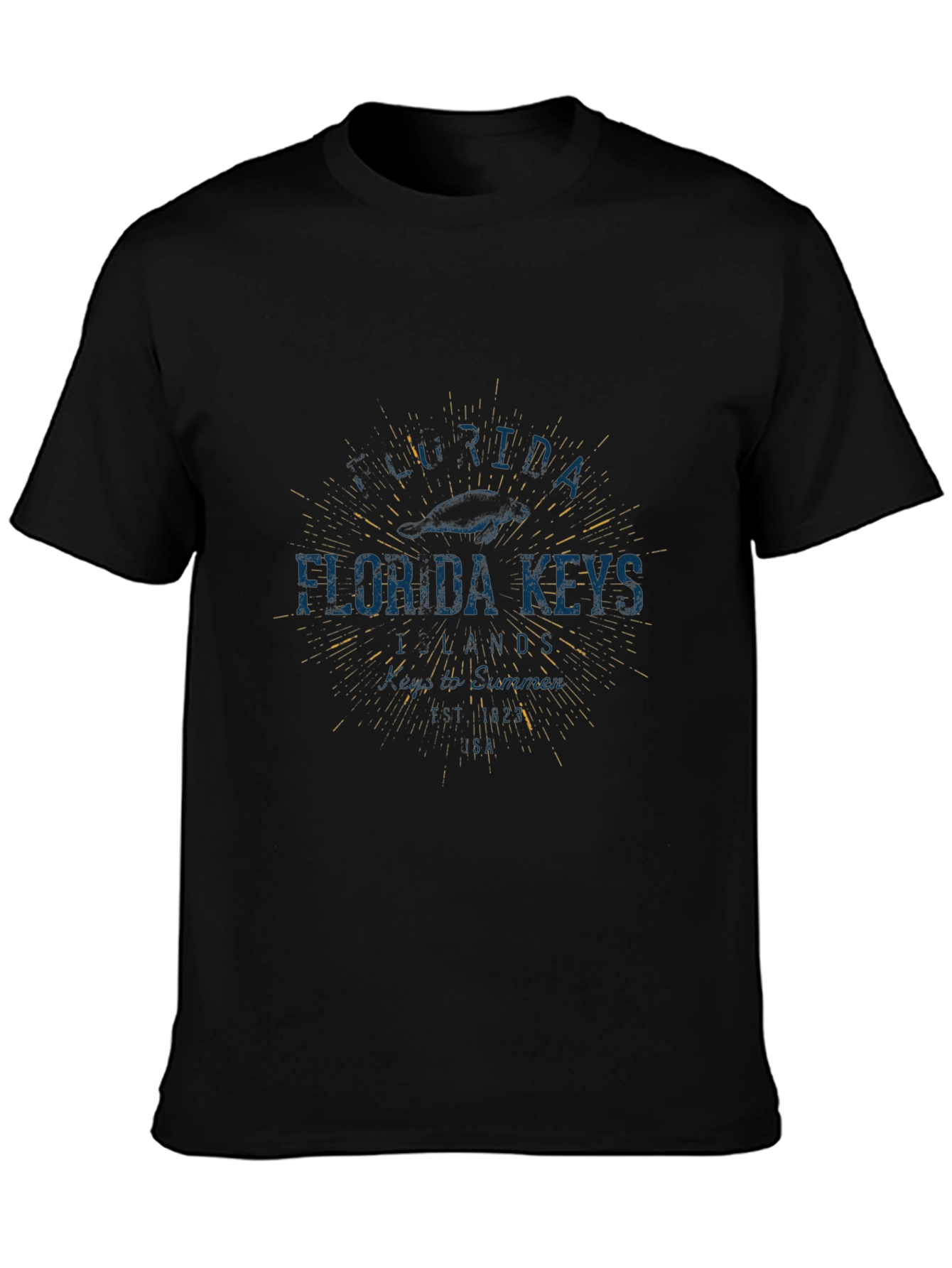 Florida Keys Graphic T-Shirt - Black