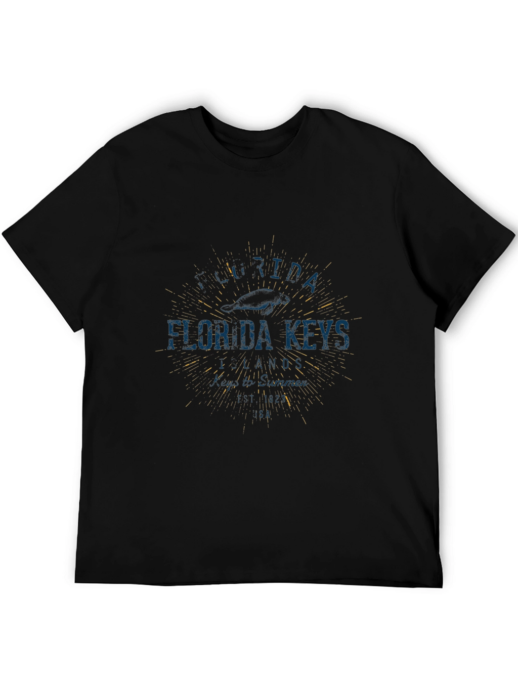 Florida Keys Graphic T-Shirt - Black