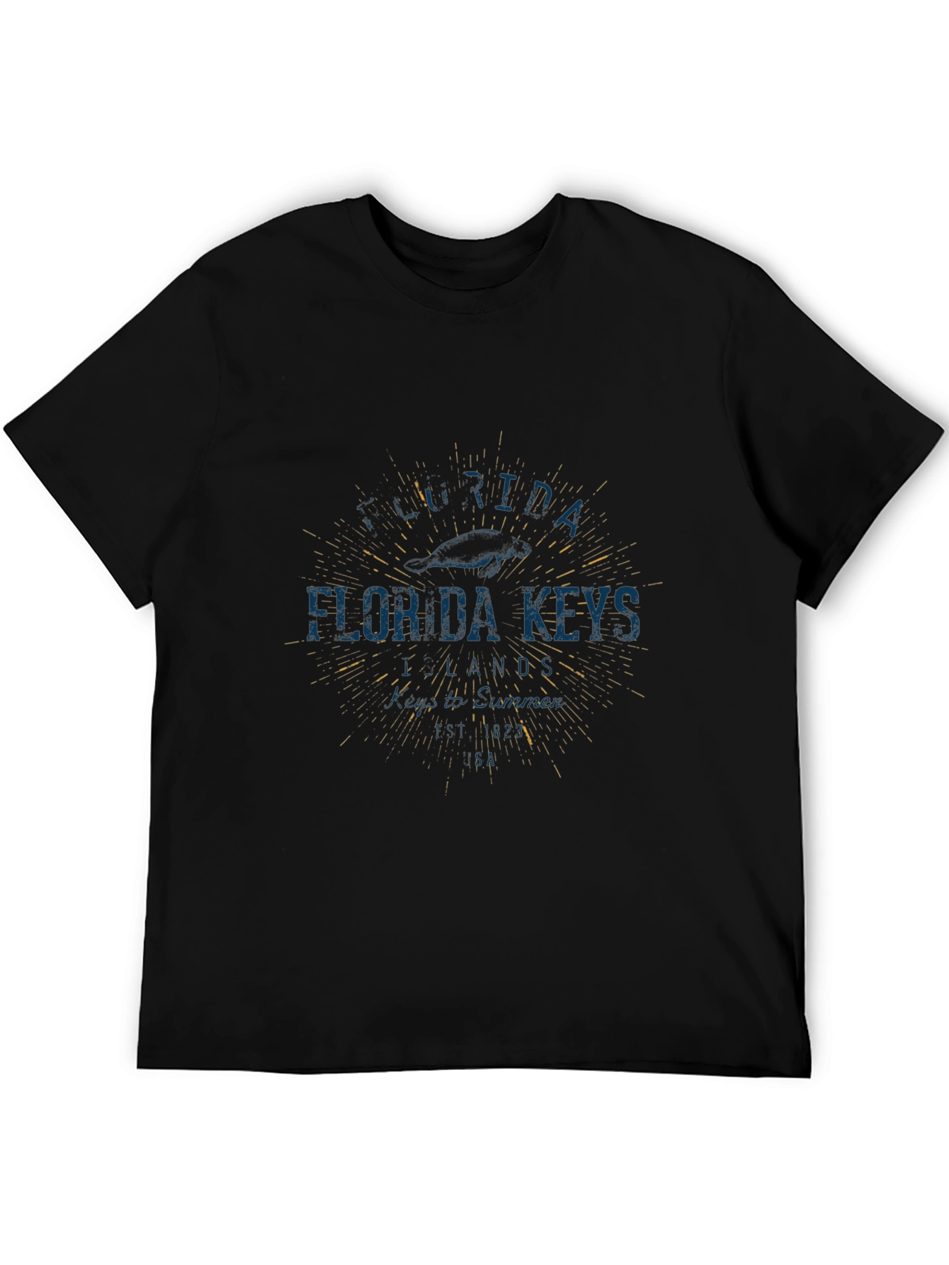 Florida Keys Graphic T-Shirt - Black