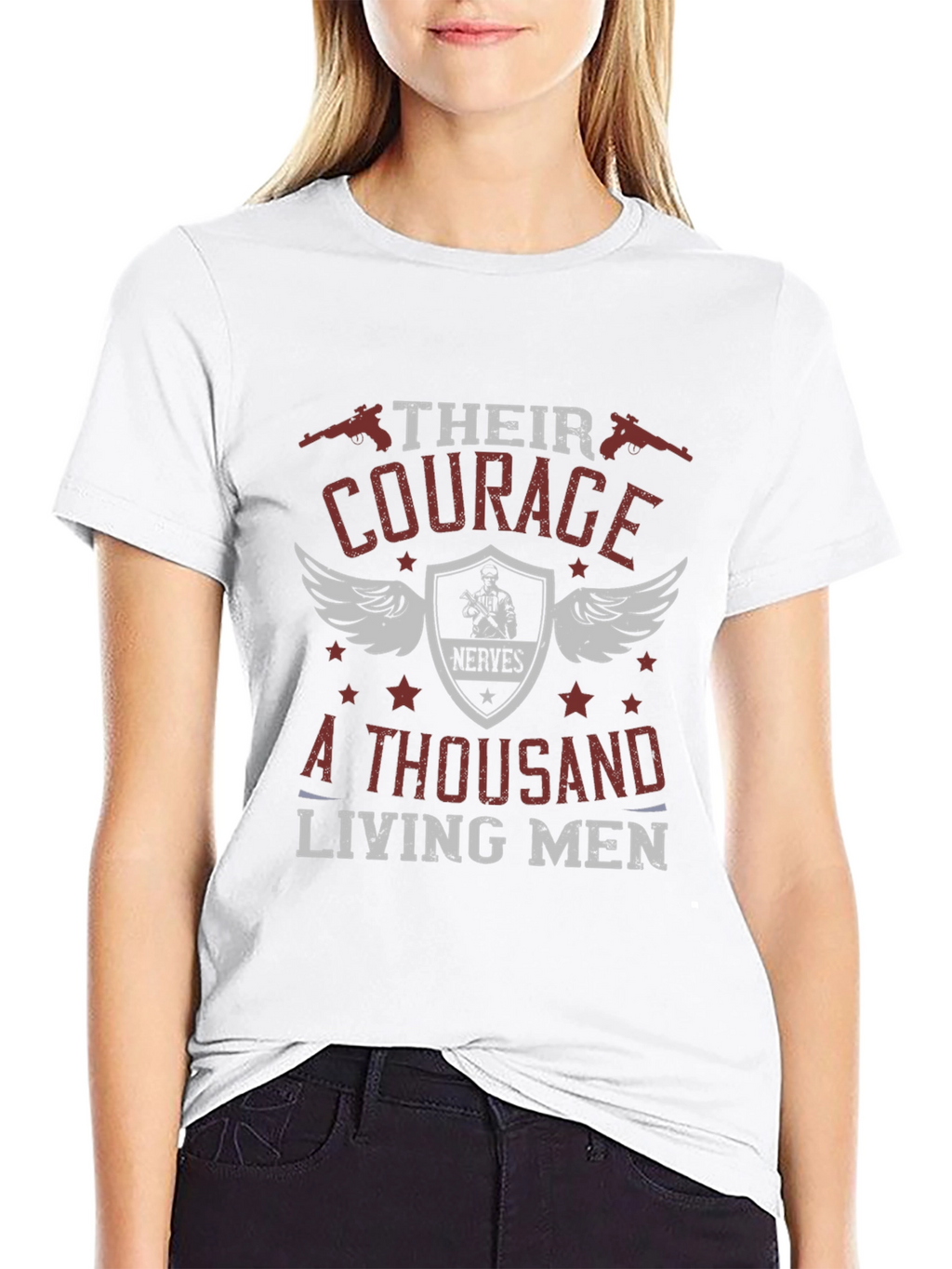 Courage A Thousand Living Men Graphic Tee