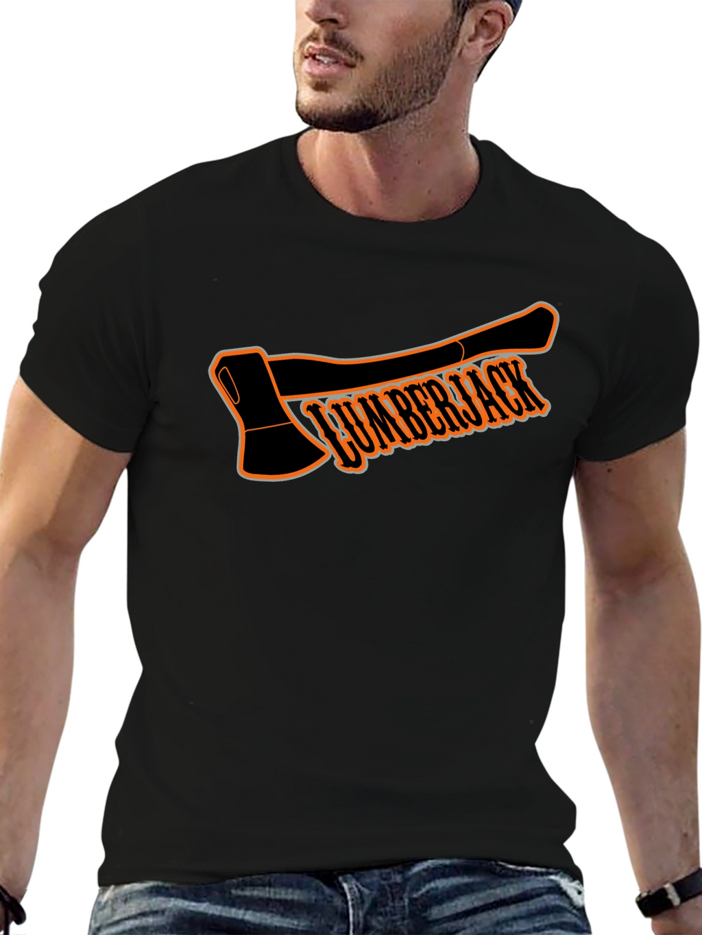Lumberjack Axe Graphic T-Shirt - Classic Black Tee