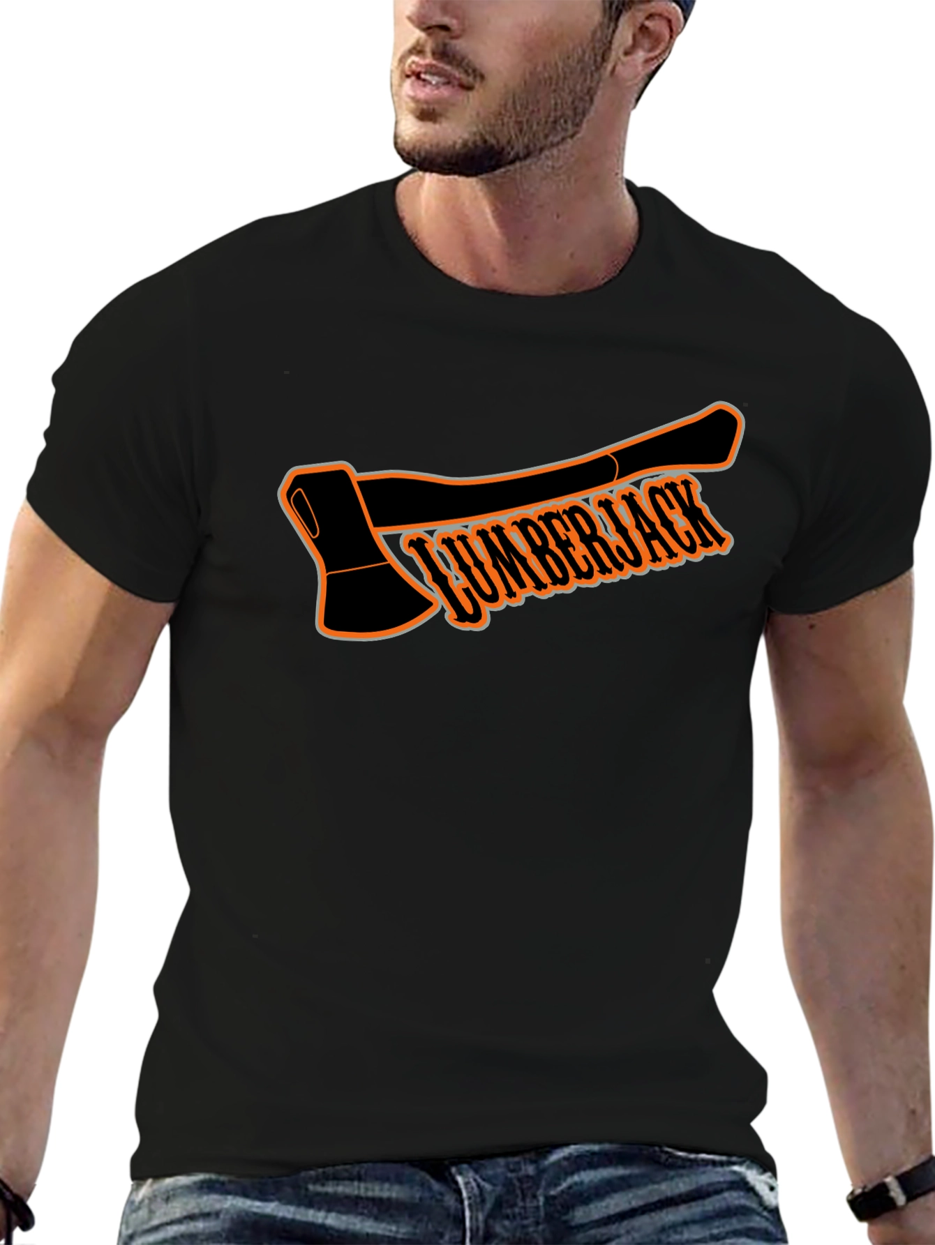 Lumberjack Axe Graphic T-Shirt - Classic Black Tee