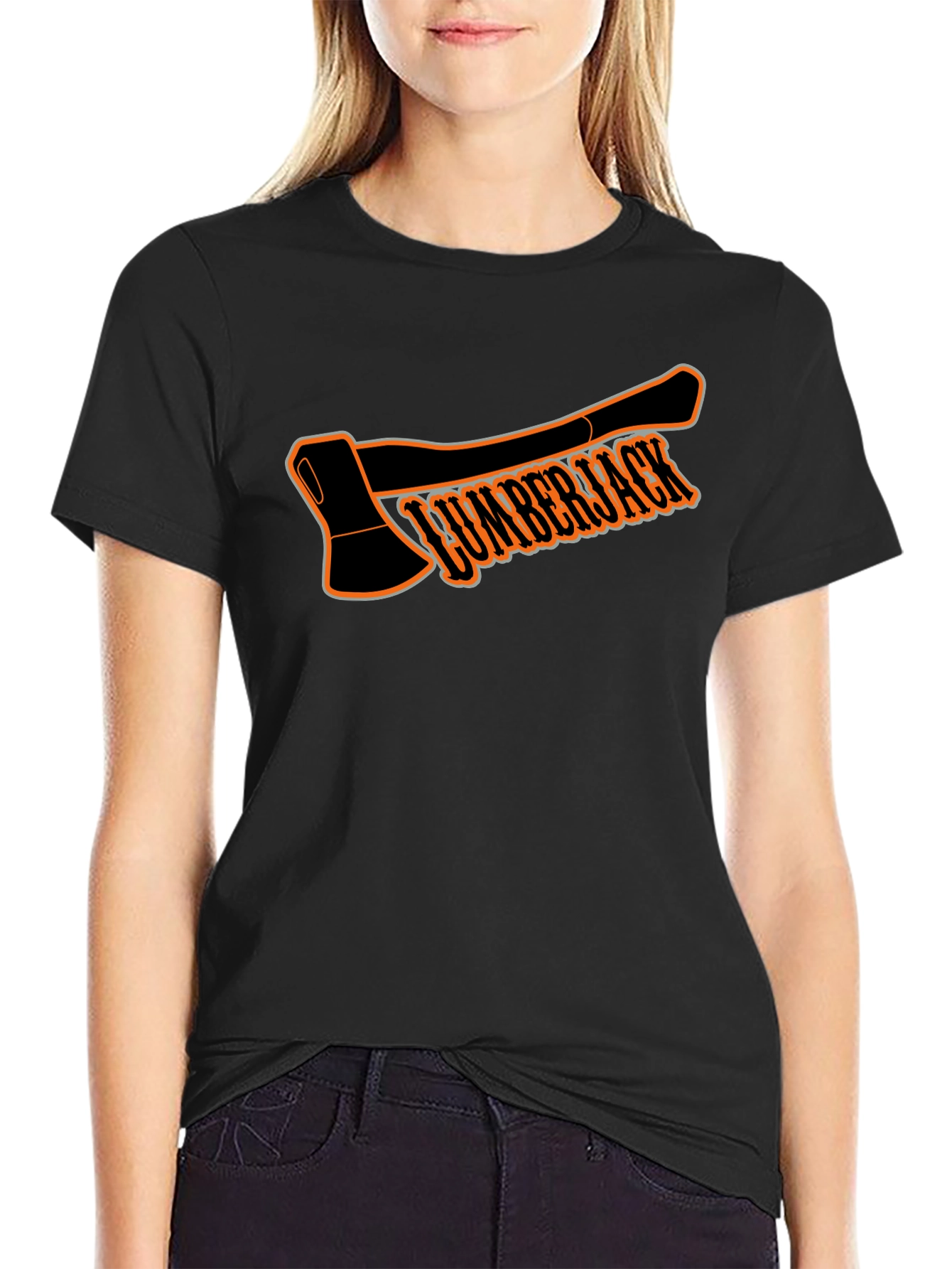 Lumberjack Axe Graphic T-Shirt - Classic Black Tee