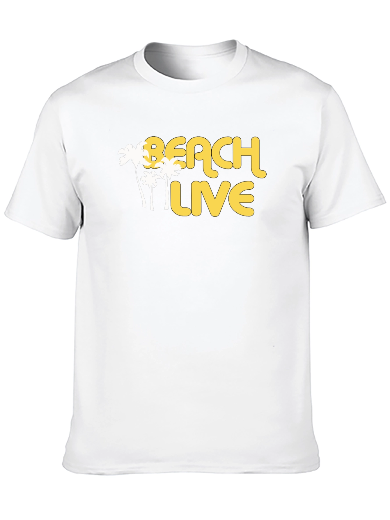 Beach Live Black T-Shirt