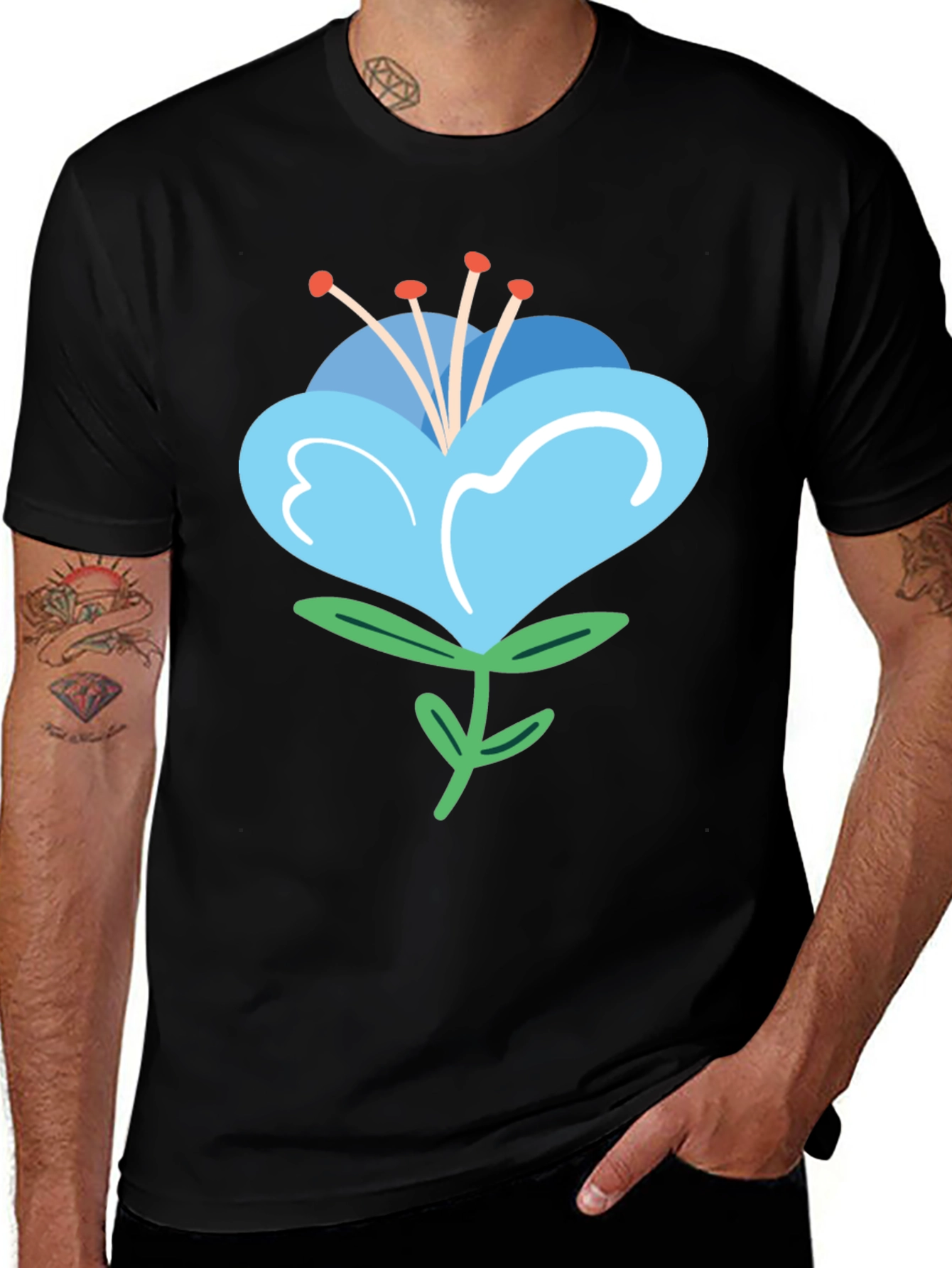 Floral Graphic Tee - Casual Comfort