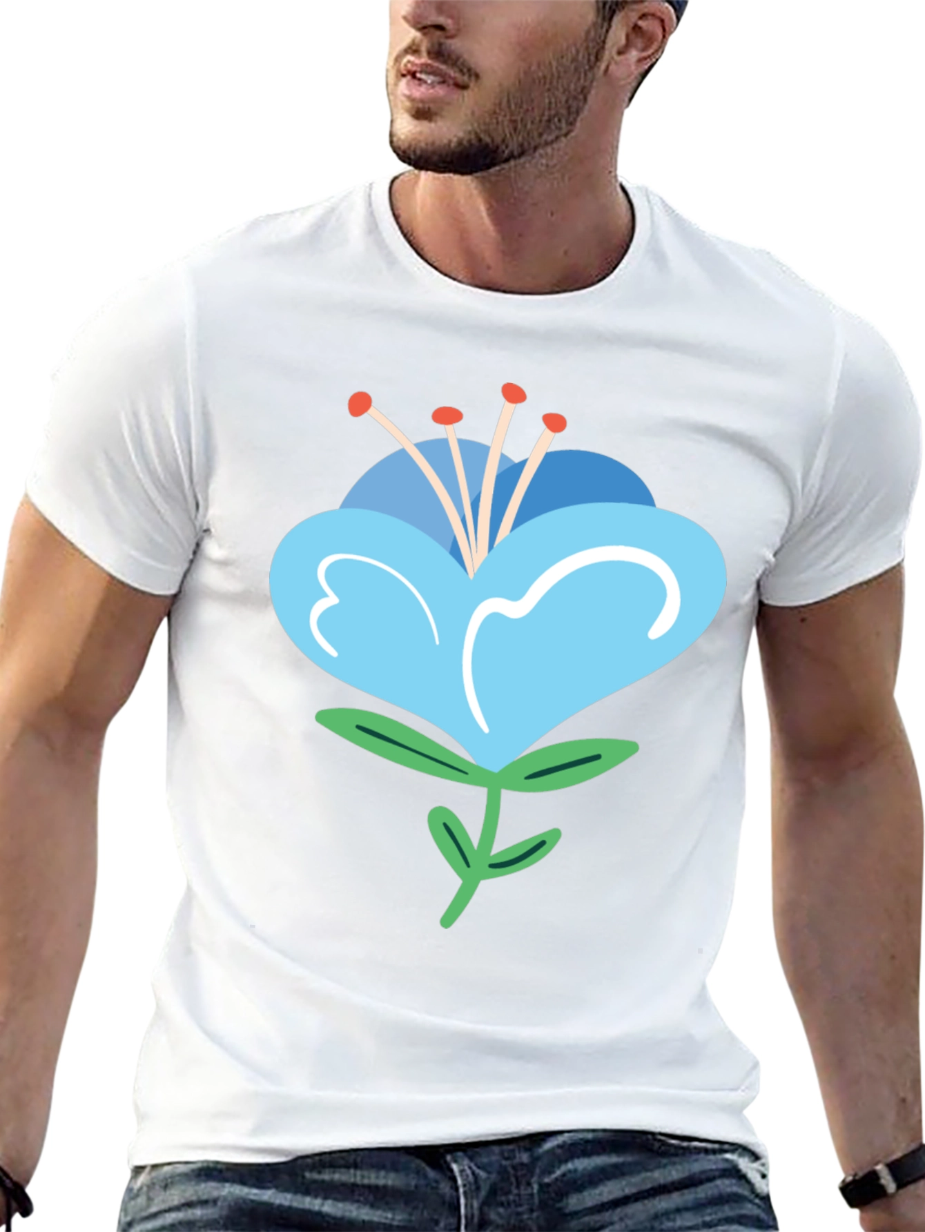 Floral Graphic Tee - Casual Comfort