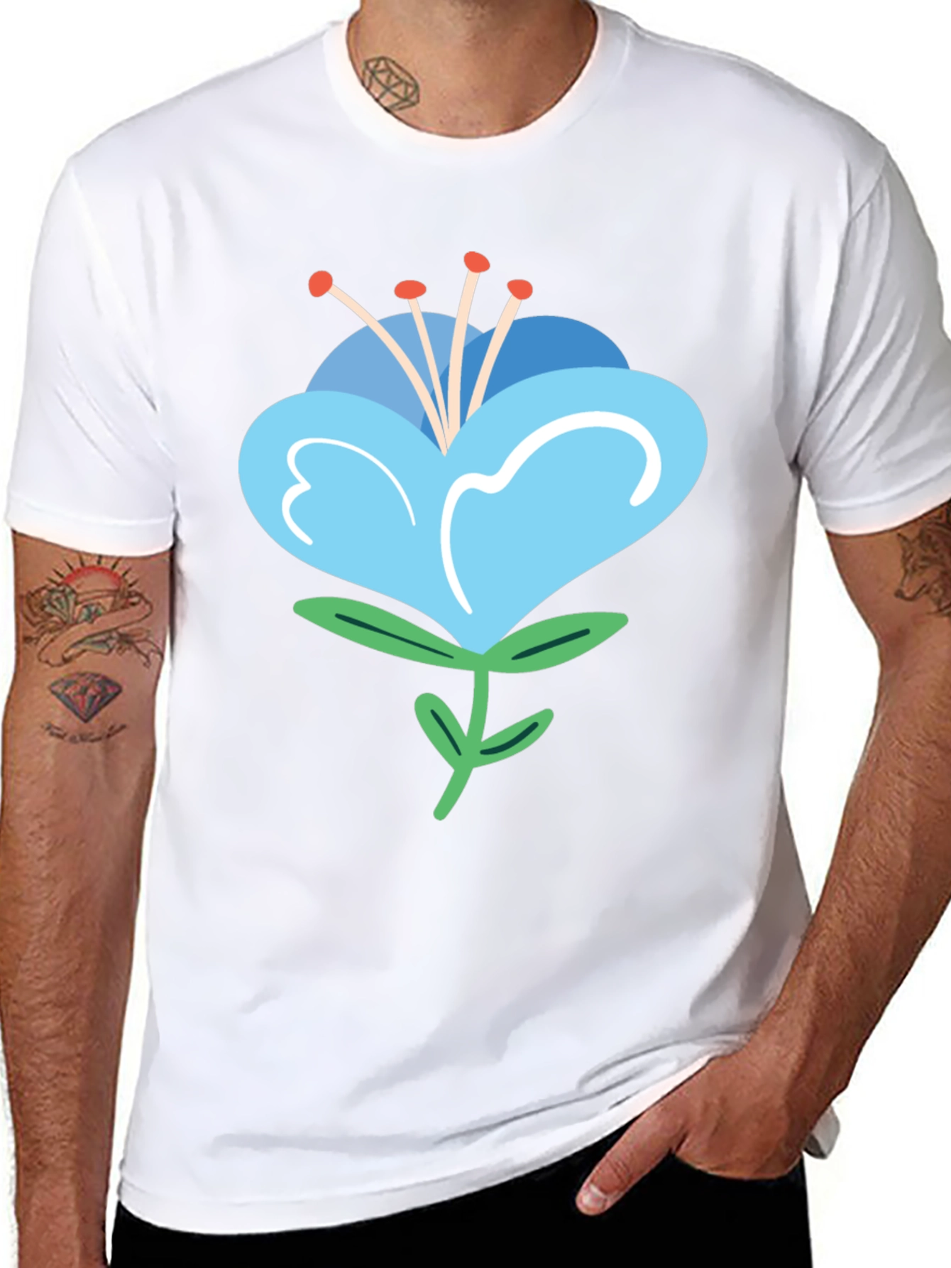 Floral Graphic Tee - Casual Comfort