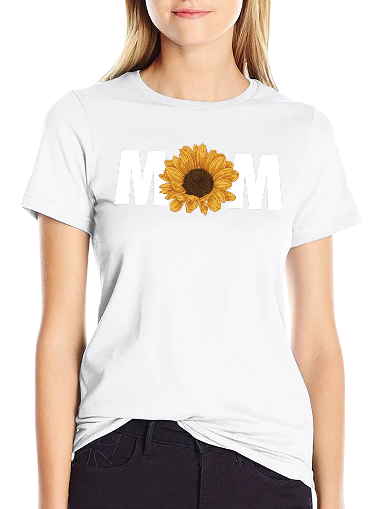 Sunflower MOM Graphic T-Shirt