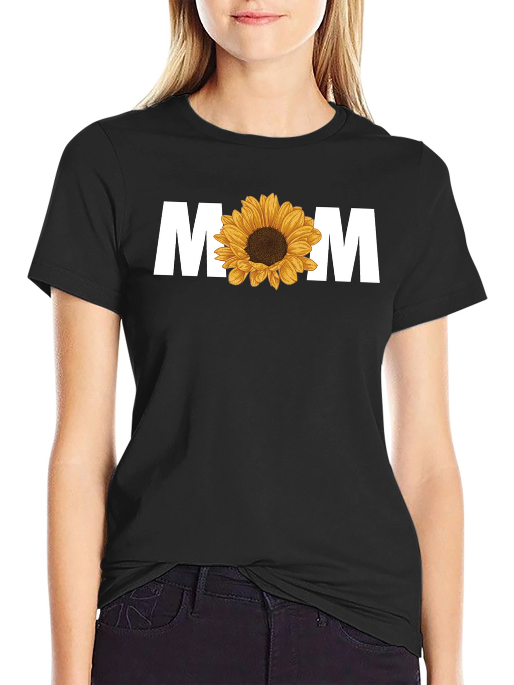 Sunflower MOM Graphic T-Shirt