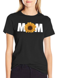 Sunflower MOM Graphic T-Shirt