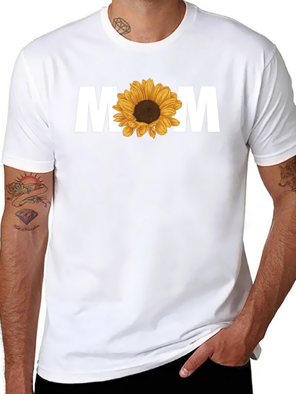 Sunflower MOM Graphic T-Shirt