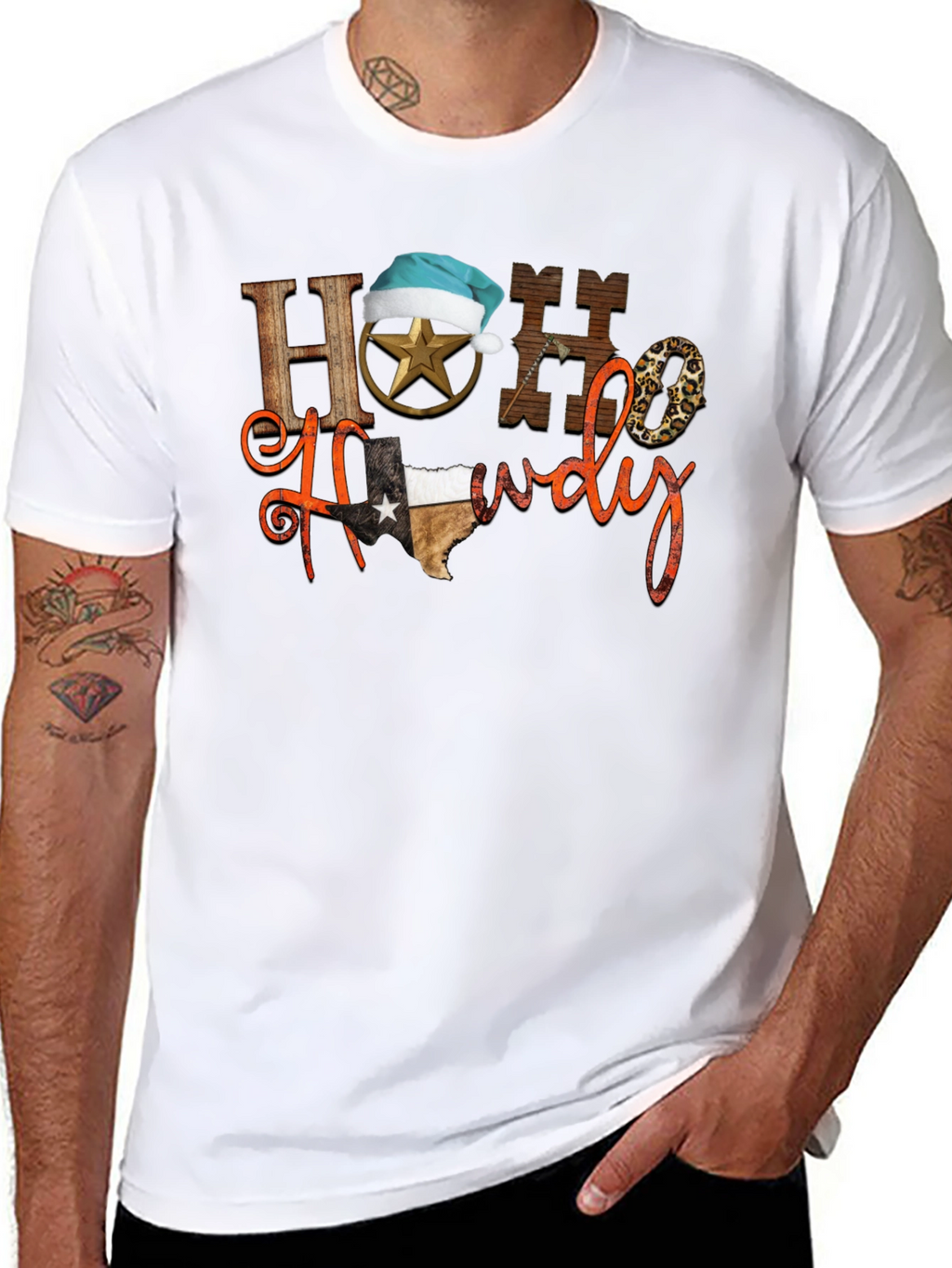 Texas Ho Ho Howdy Christmas T-Shirt