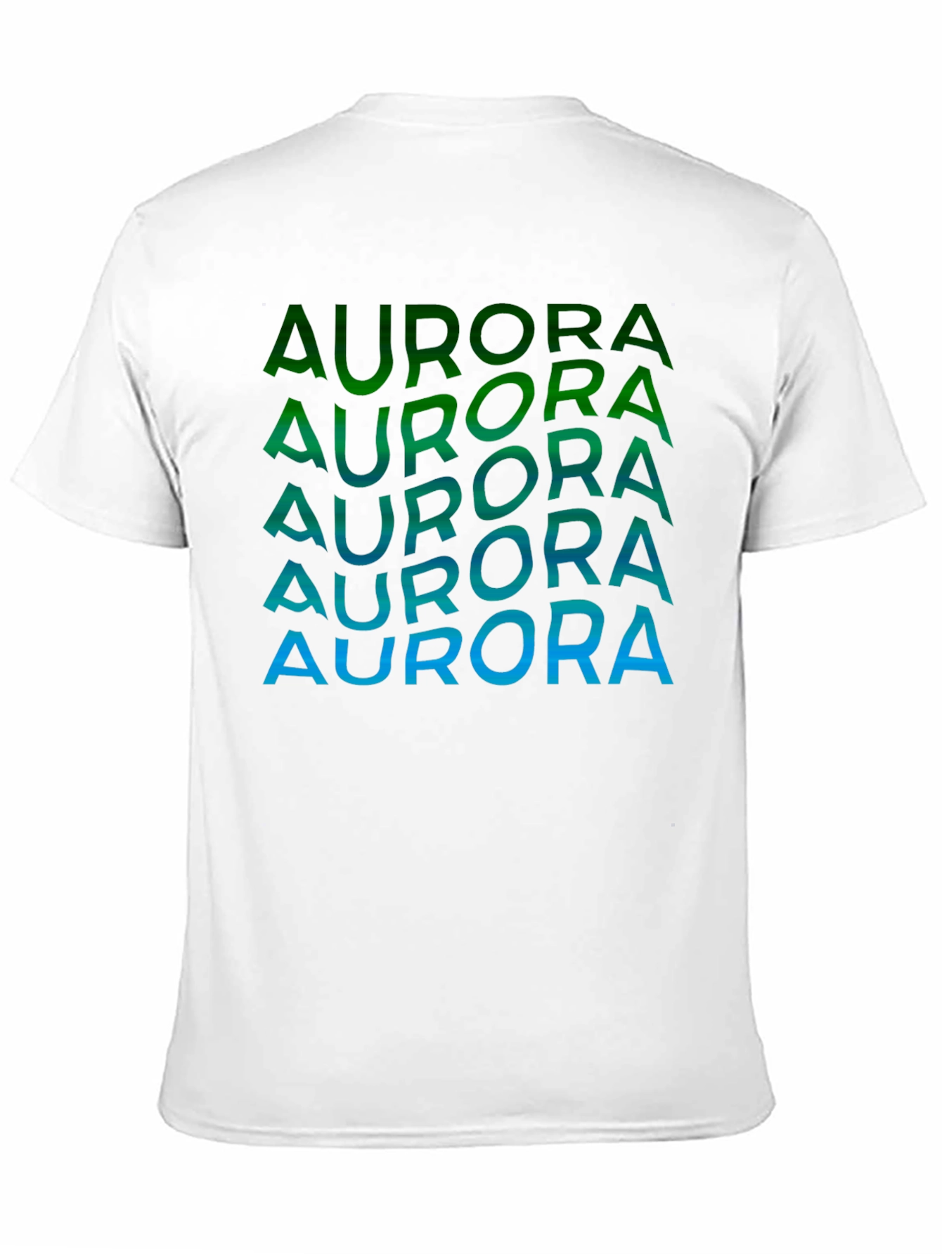 Aurora Gradient Graphic T-Shirt - Black