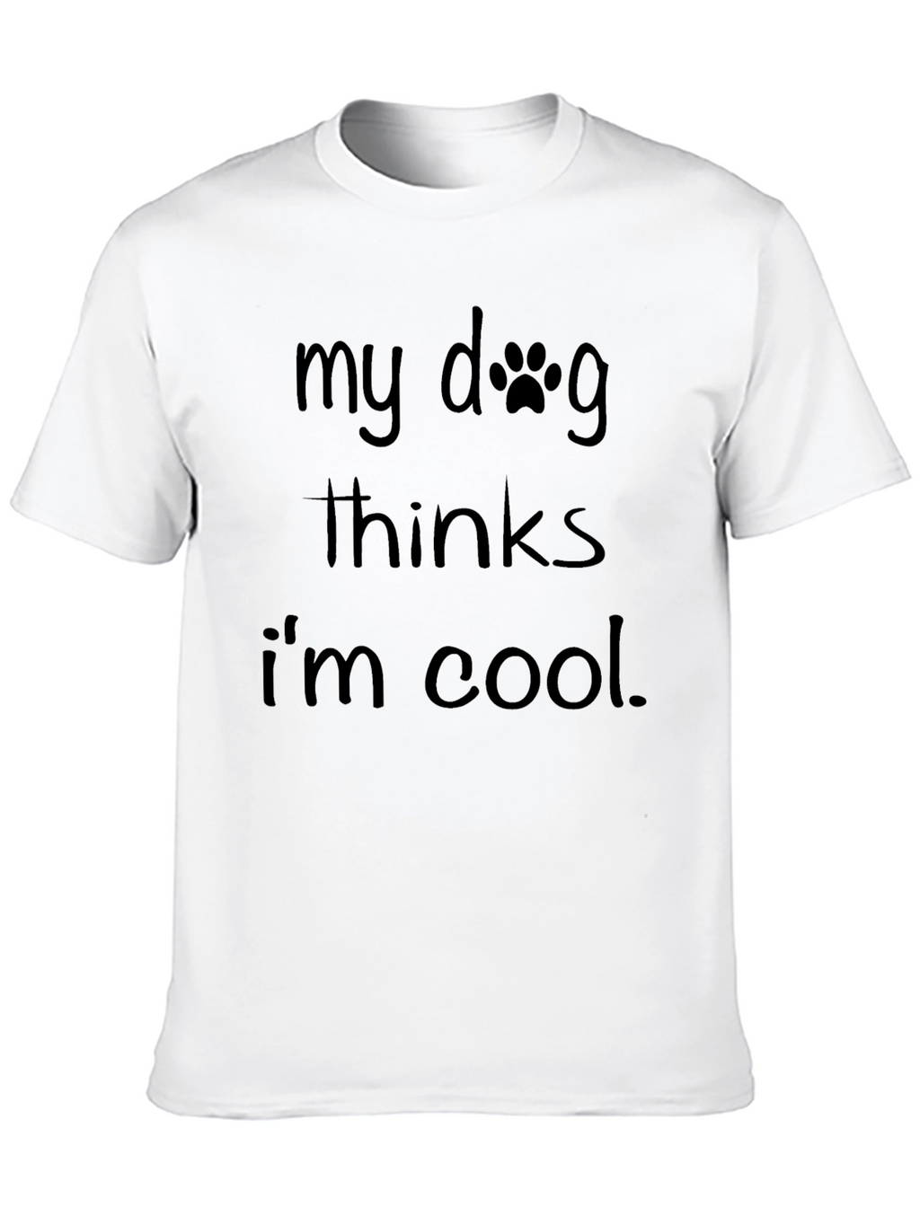 My Dog Thinks Im Cool Graphic Tee - Black