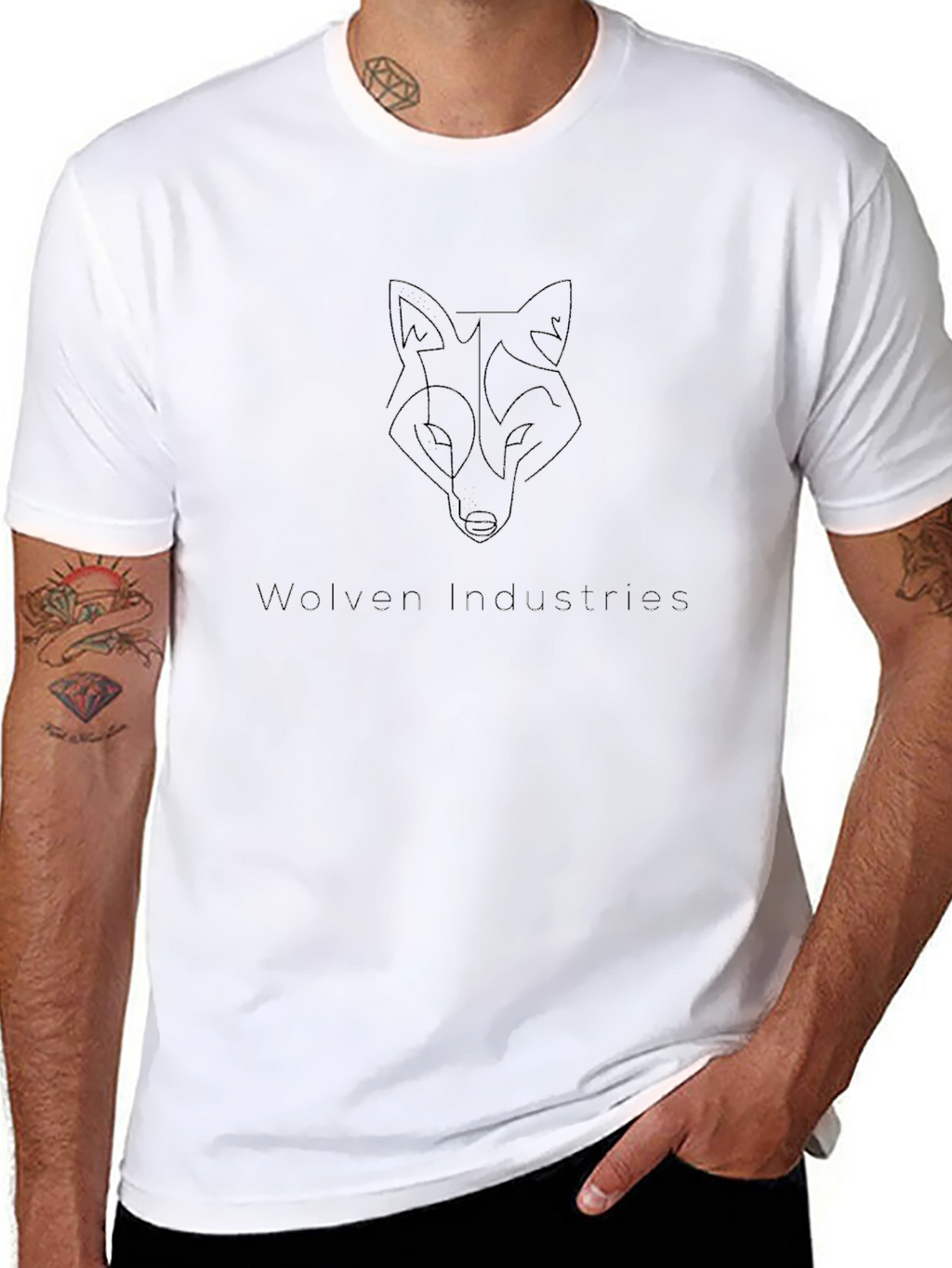 Wolven Industries Black Graphic Tee