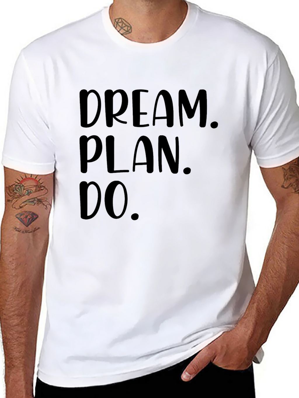Dream Plan Do Graphic Tee - Inspiring Black T-Shirt