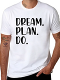Dream Plan Do Graphic Tee - Inspiring Black T-Shirt