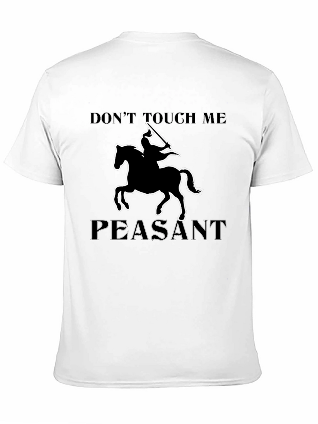 Dont Touch Me Peasant Black T-Shirt