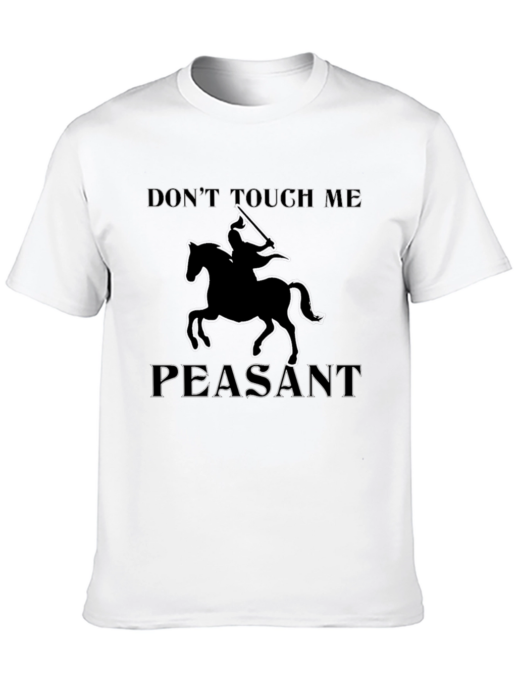 Dont Touch Me Peasant Black T-Shirt