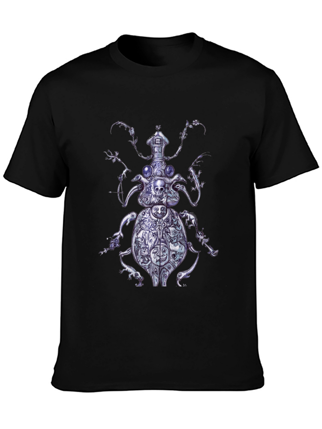 Artistic Beetle Graphic T-Shirt