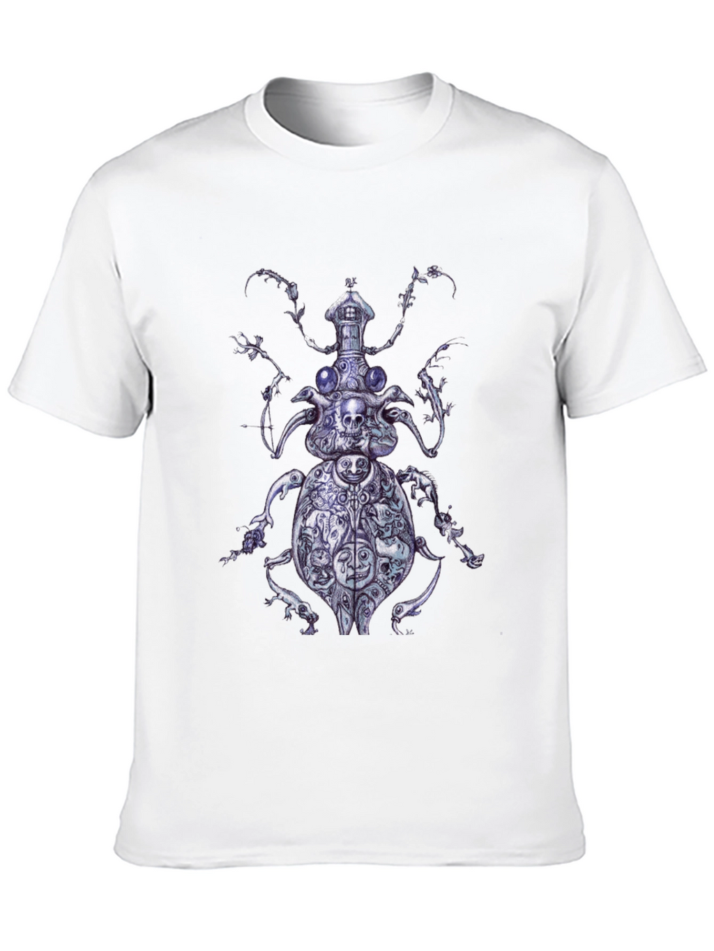 Artistic Beetle Graphic T-Shirt