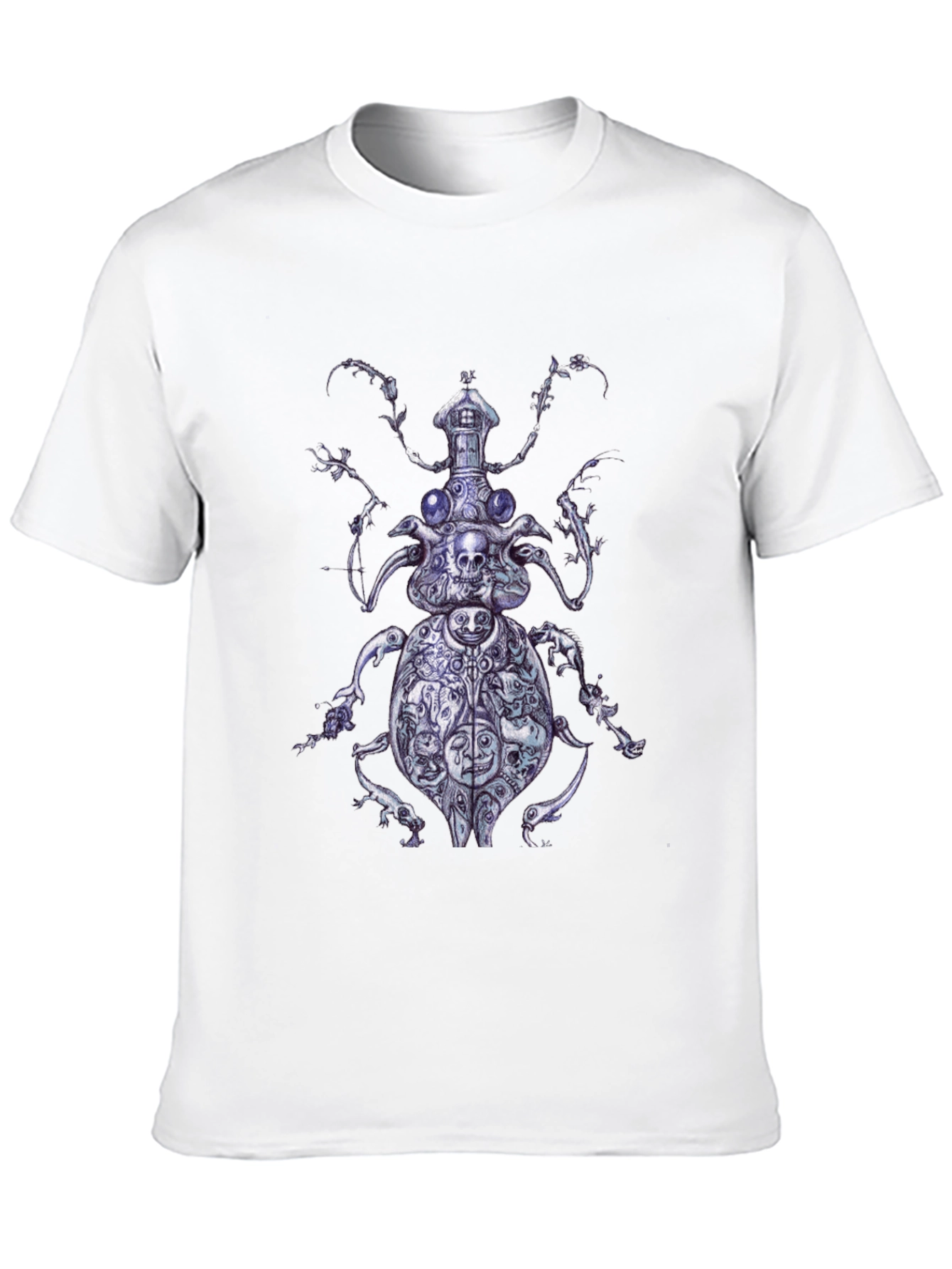 Artistic Beetle Graphic T-Shirt
