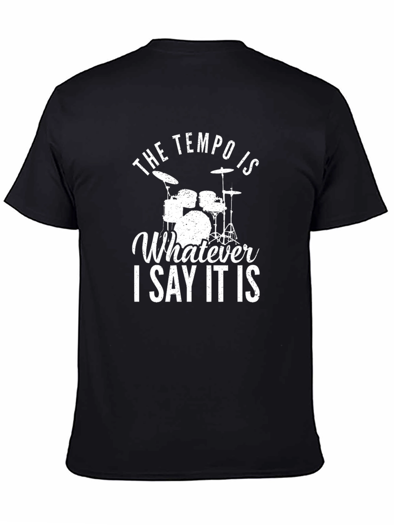 Tempo Drummer Black Graphic Tee