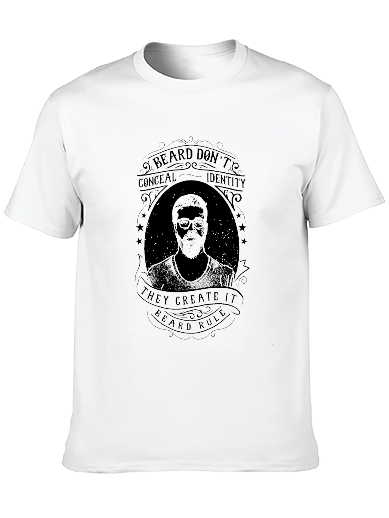 Beard Rule Graphic Tee - Black