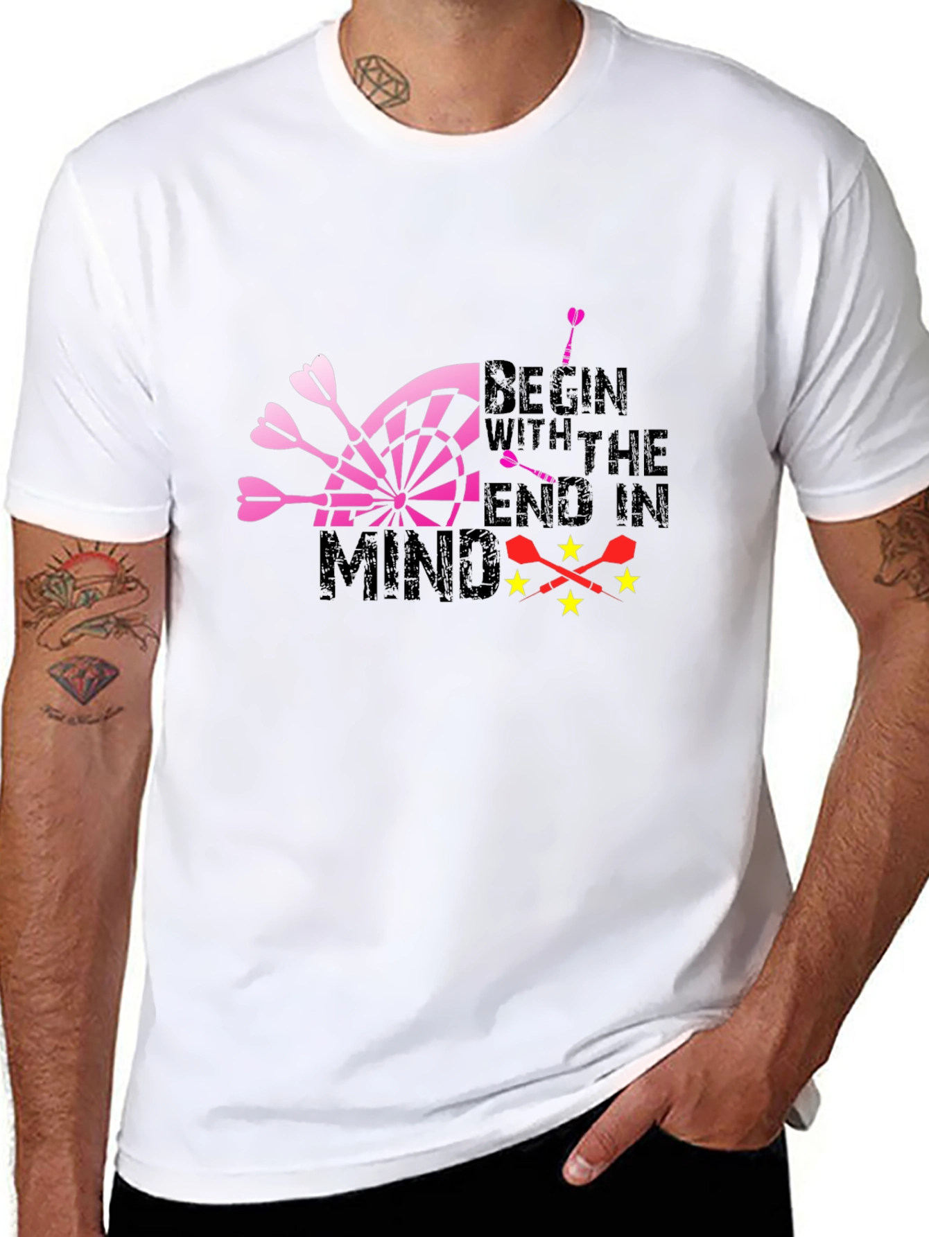 Begin with the End in Mind Dart T-Shirt