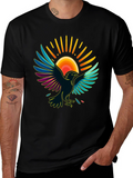 Raven Sun T-Shirt - Artistic Graphic Tee