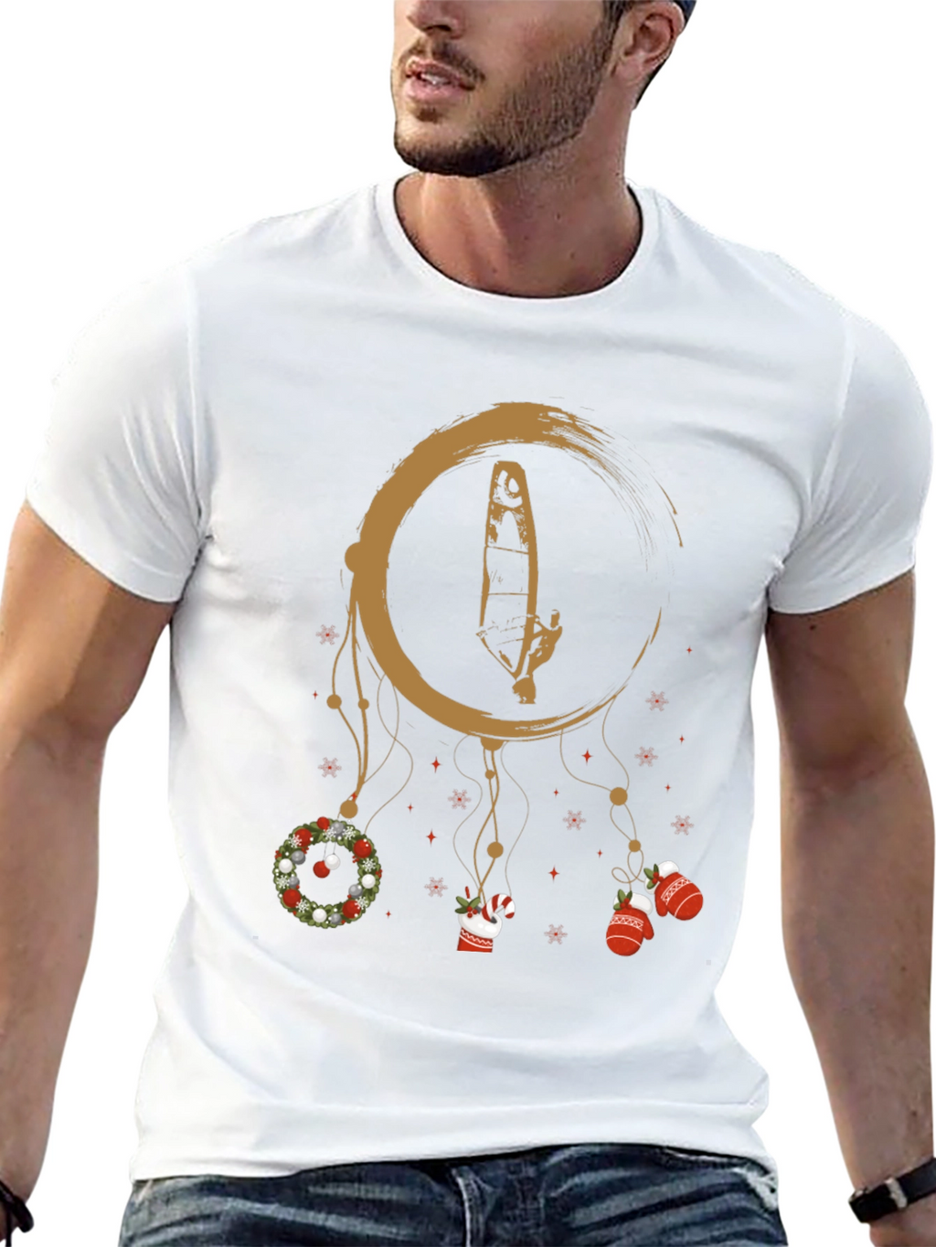 Holiday Windsurfer Dreamcatcher Graphic Tee