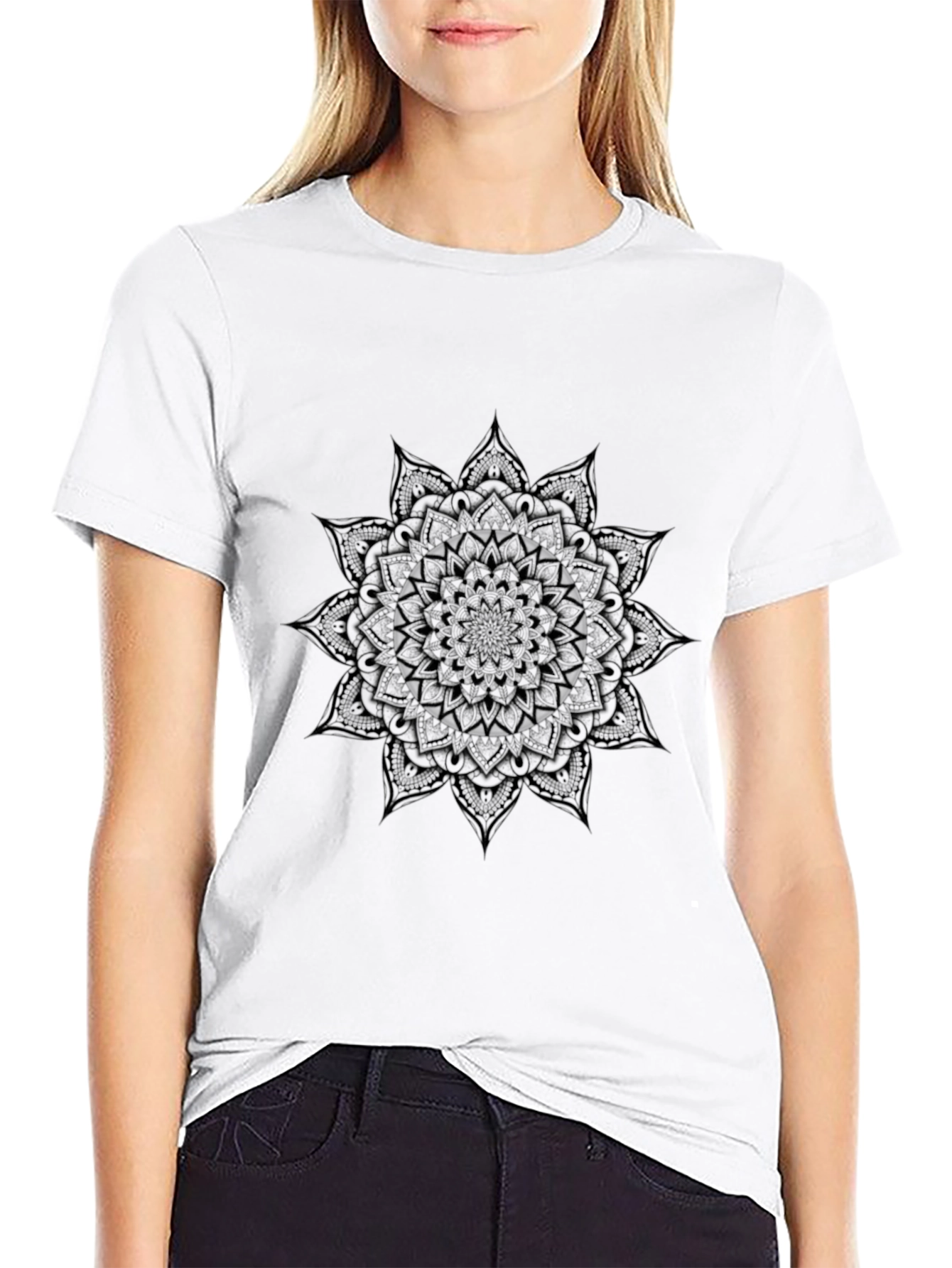 Mandala Graphic Black T-Shirt - Unisex