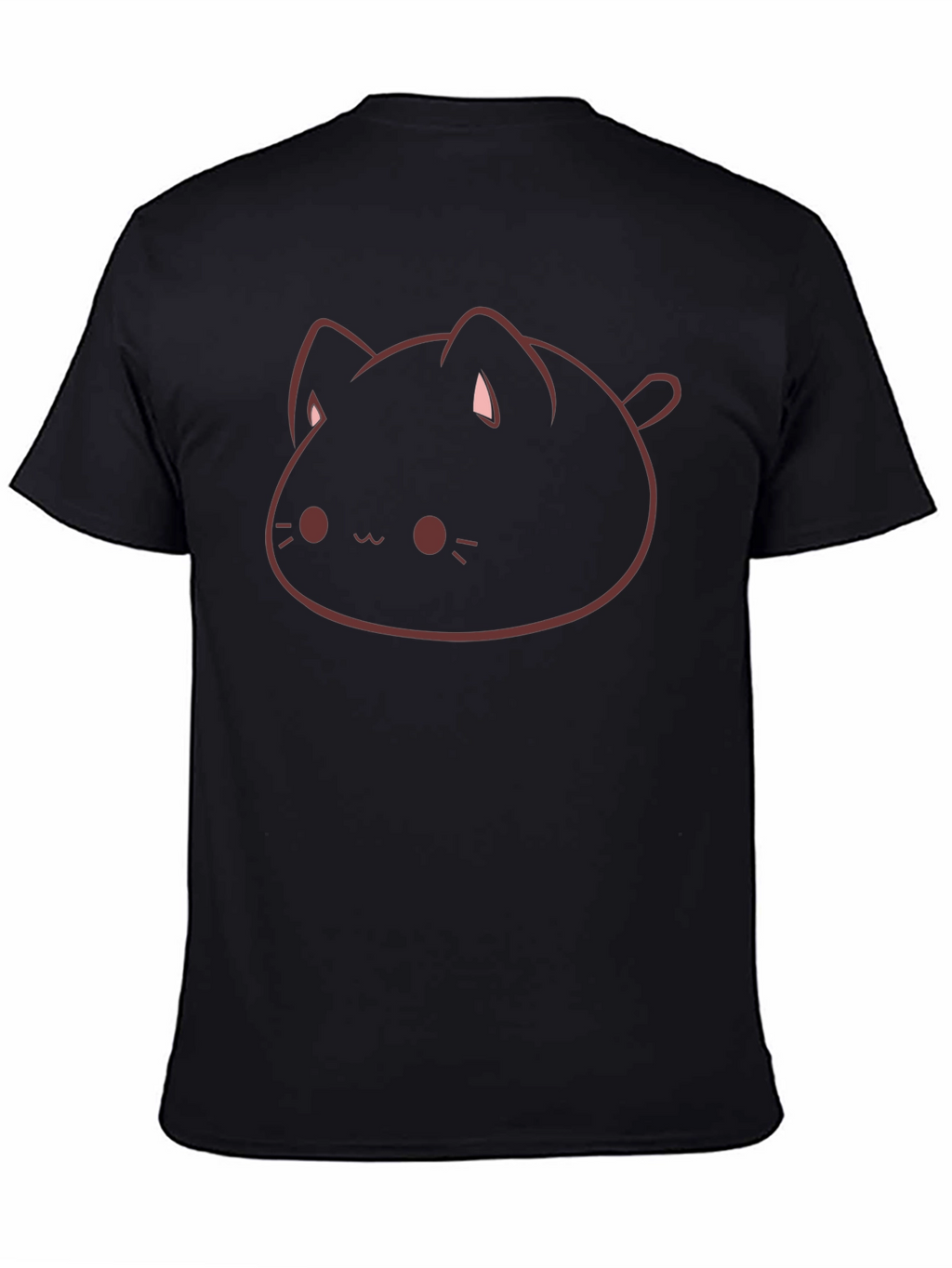Cute Cat Blob Graphic Tee - Soft Cotton Blend