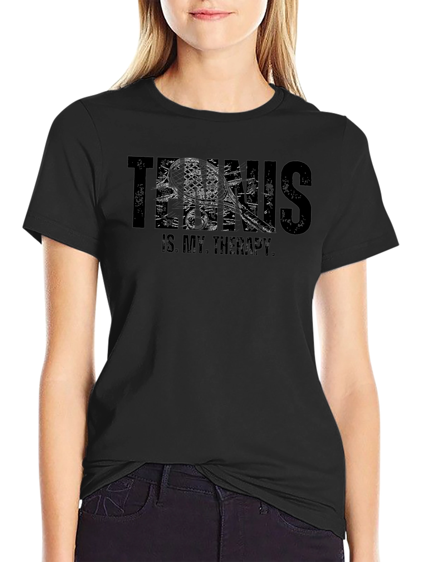 Tennis Is My Therapy Graphic T-Shirt