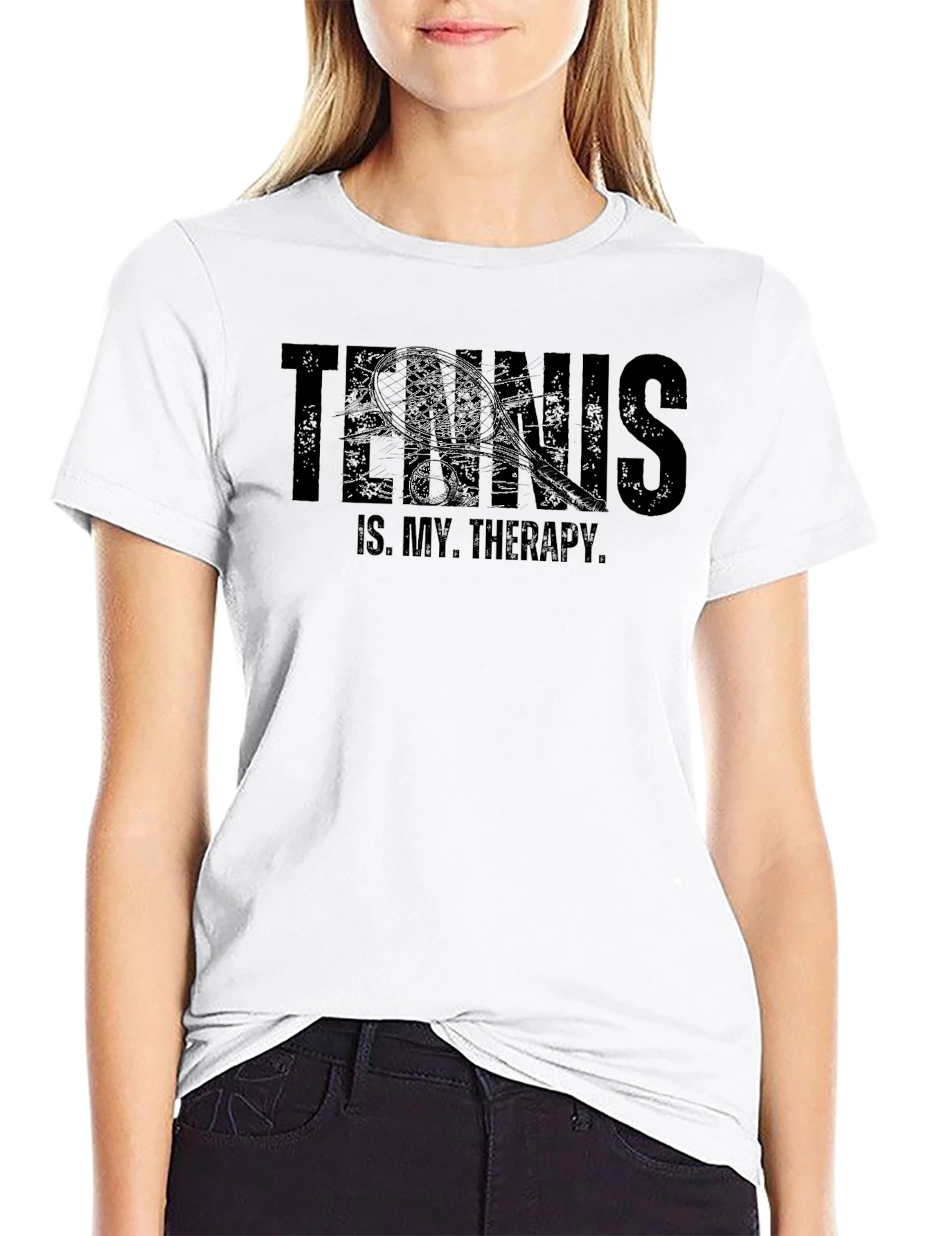 Tennis Is My Therapy Graphic T-Shirt