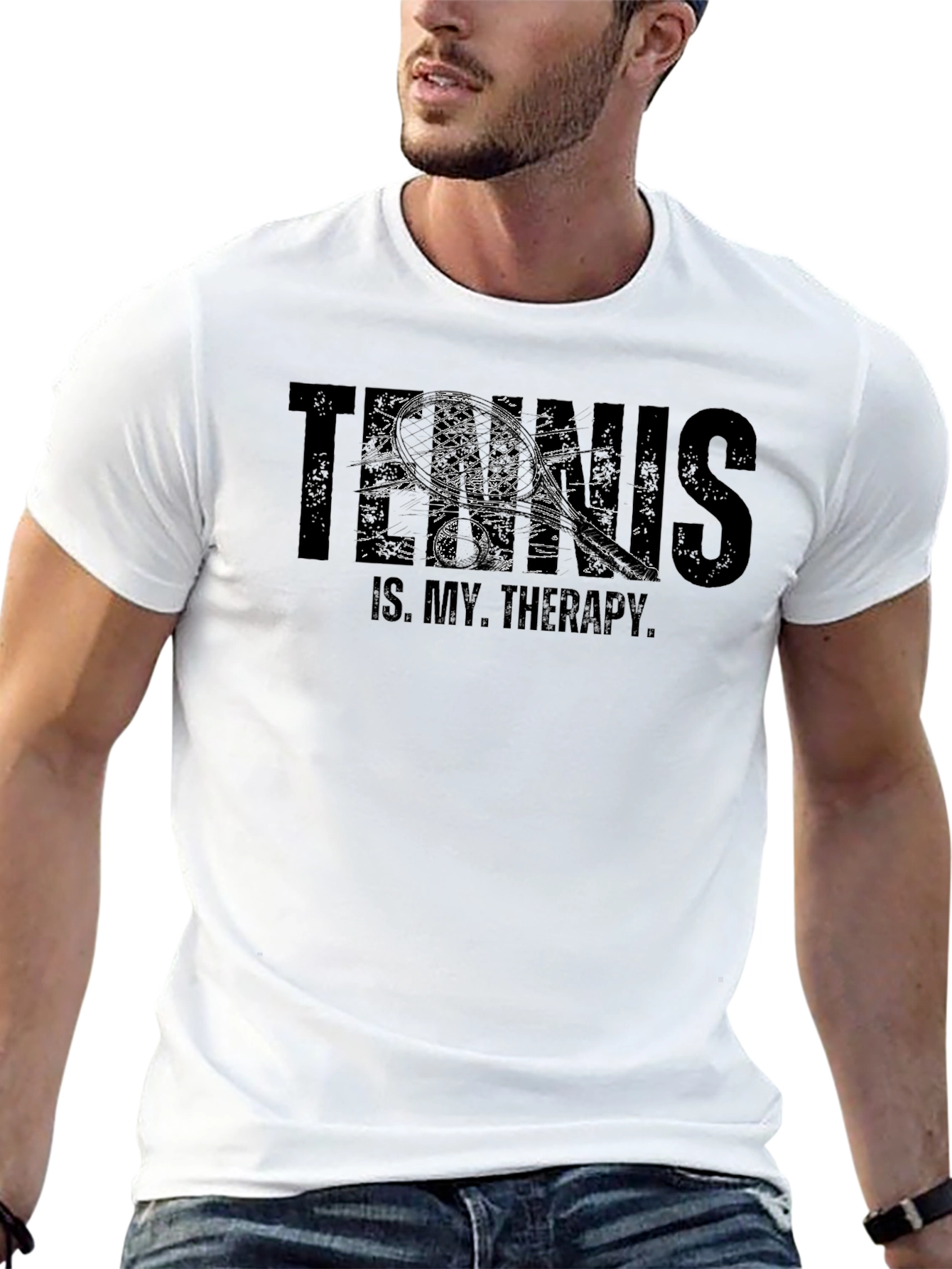 Tennis Is My Therapy Graphic T-Shirt