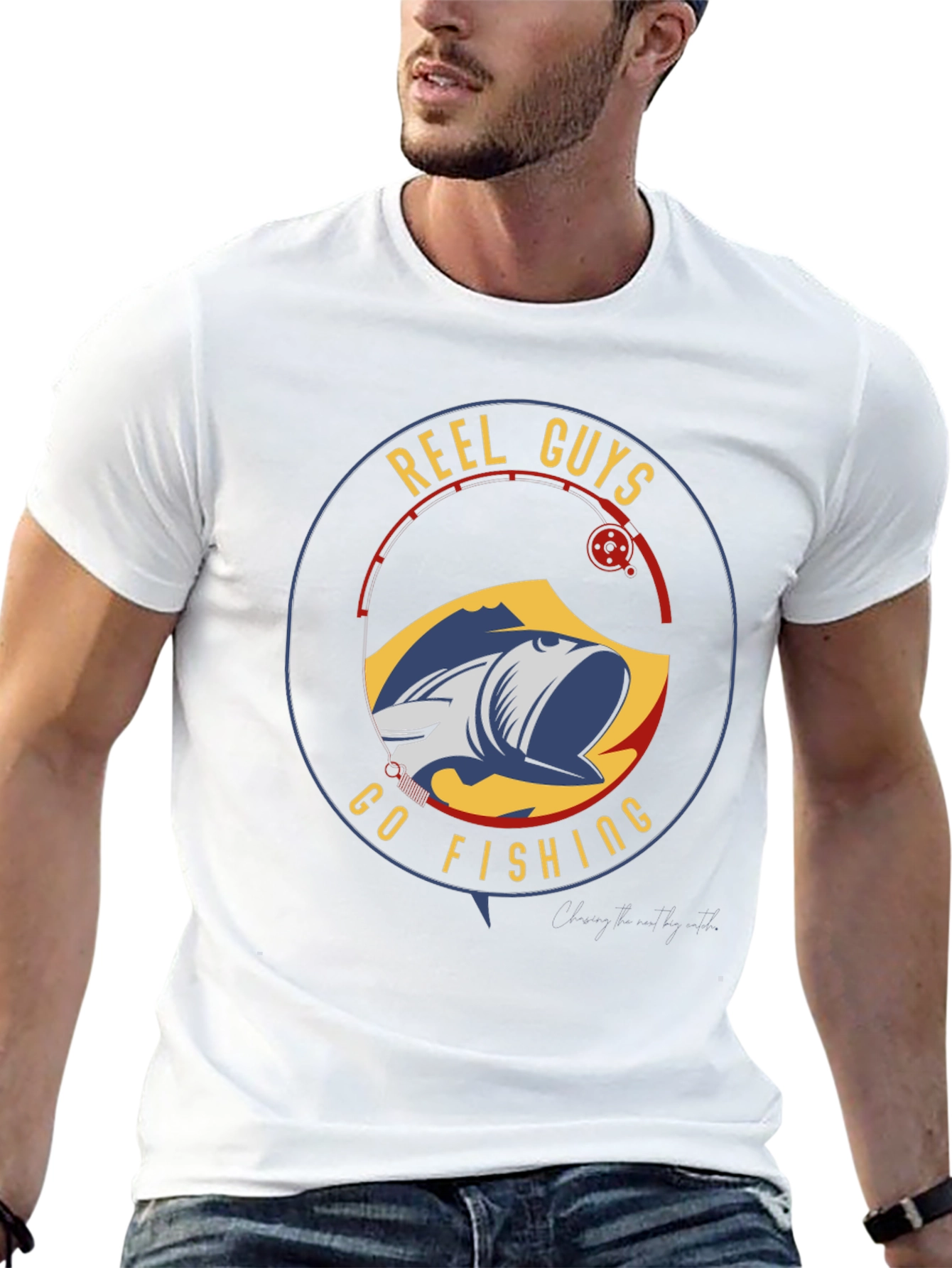 Reel Guys Go Fishing Graphic T-Shirt