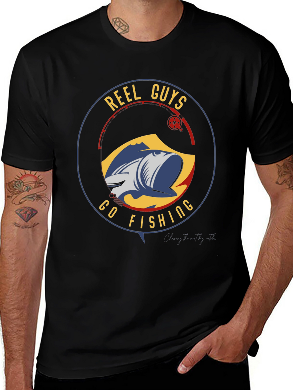 Reel Guys Go Fishing Graphic T-Shirt